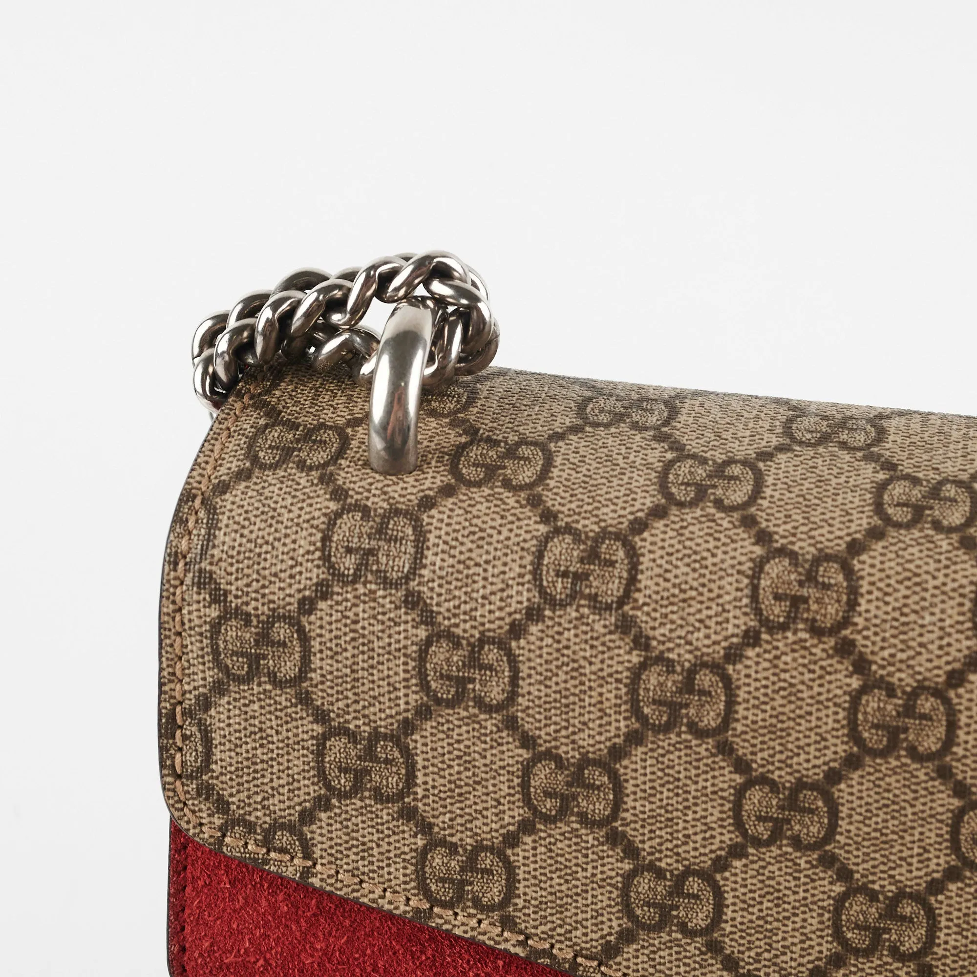 Gucci Small Dionysus Shoulder Bag Red