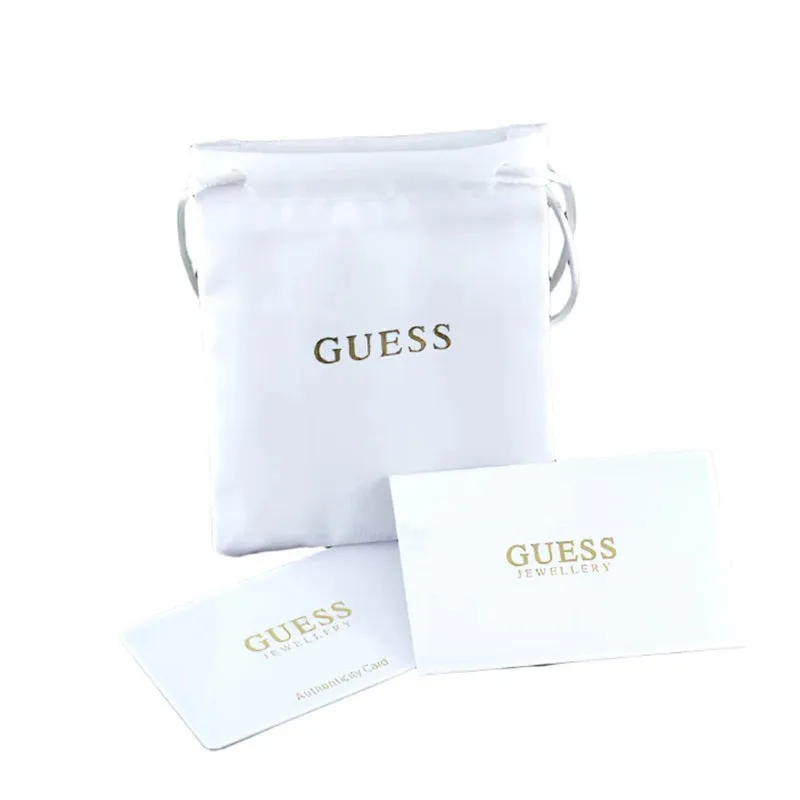 Guess Amore Crystal Heart Necklace - Gold Tone UBN05056YGT