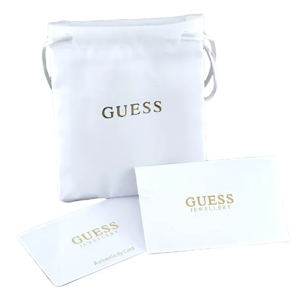 Guess Gold Tone Crystal G Logo Necklace JUBN04518JWYGT