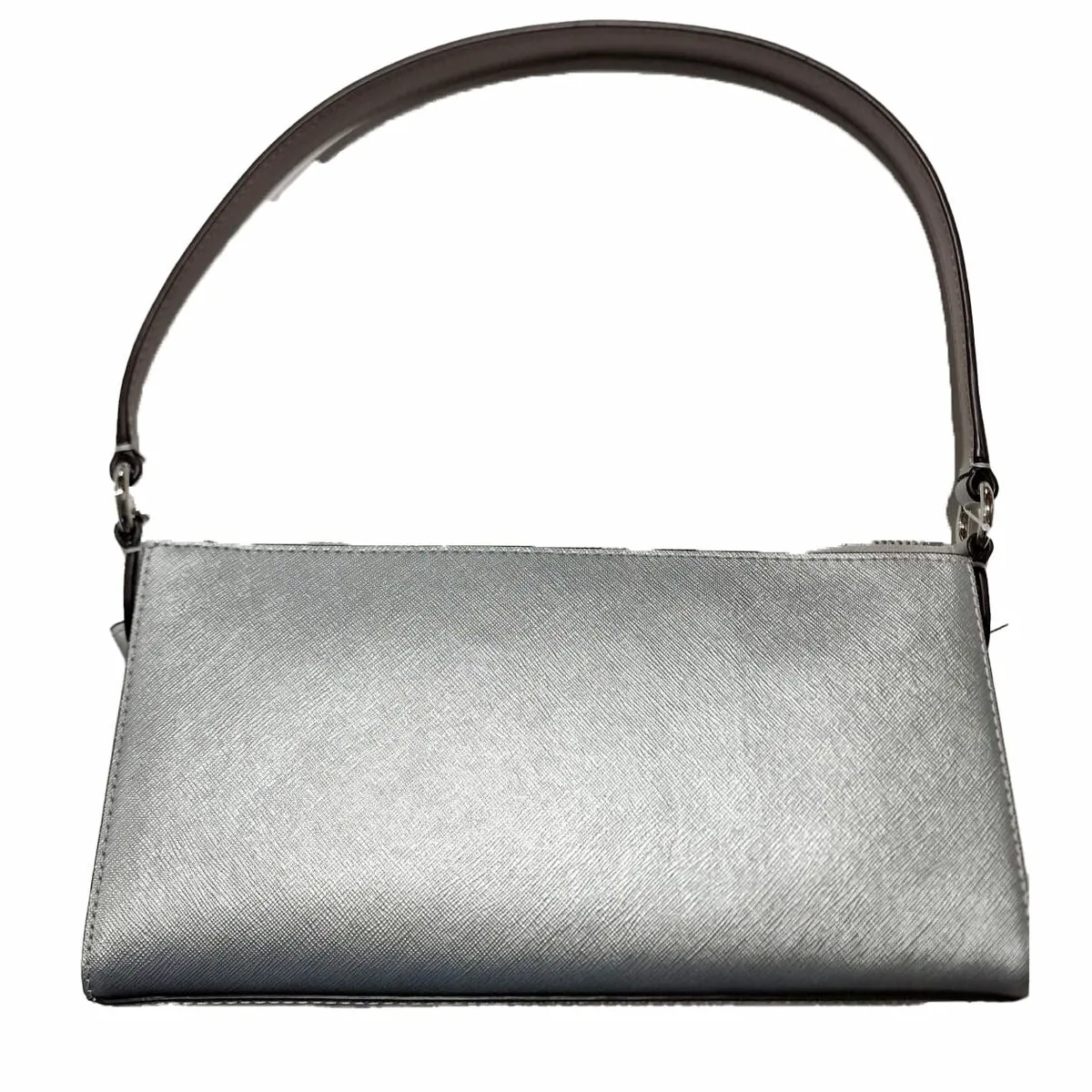 Hand bag Michael Kors Vincent Leather Shoulder Bag Silver
