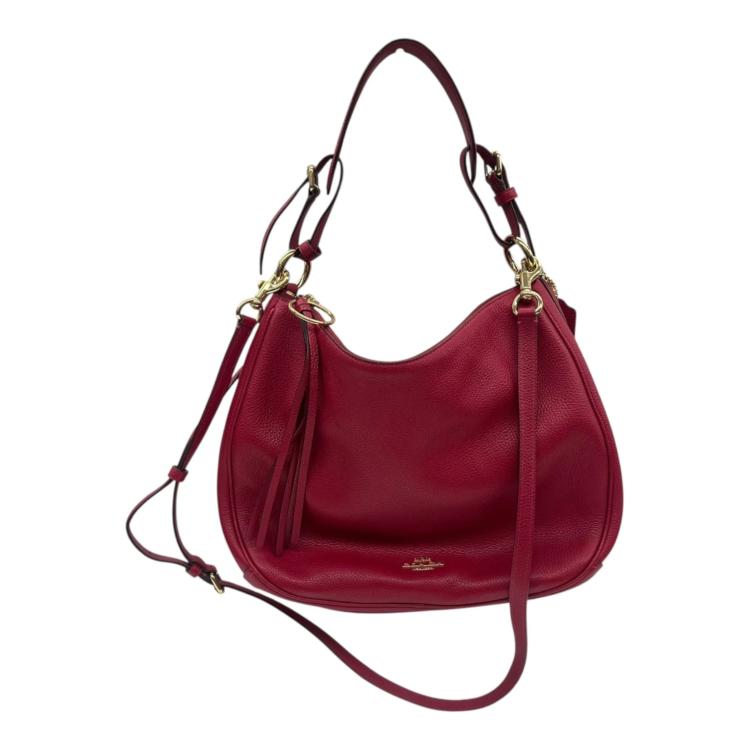 Handbag Designer By Coach In Red, Size:Medium fashion handbags 2025