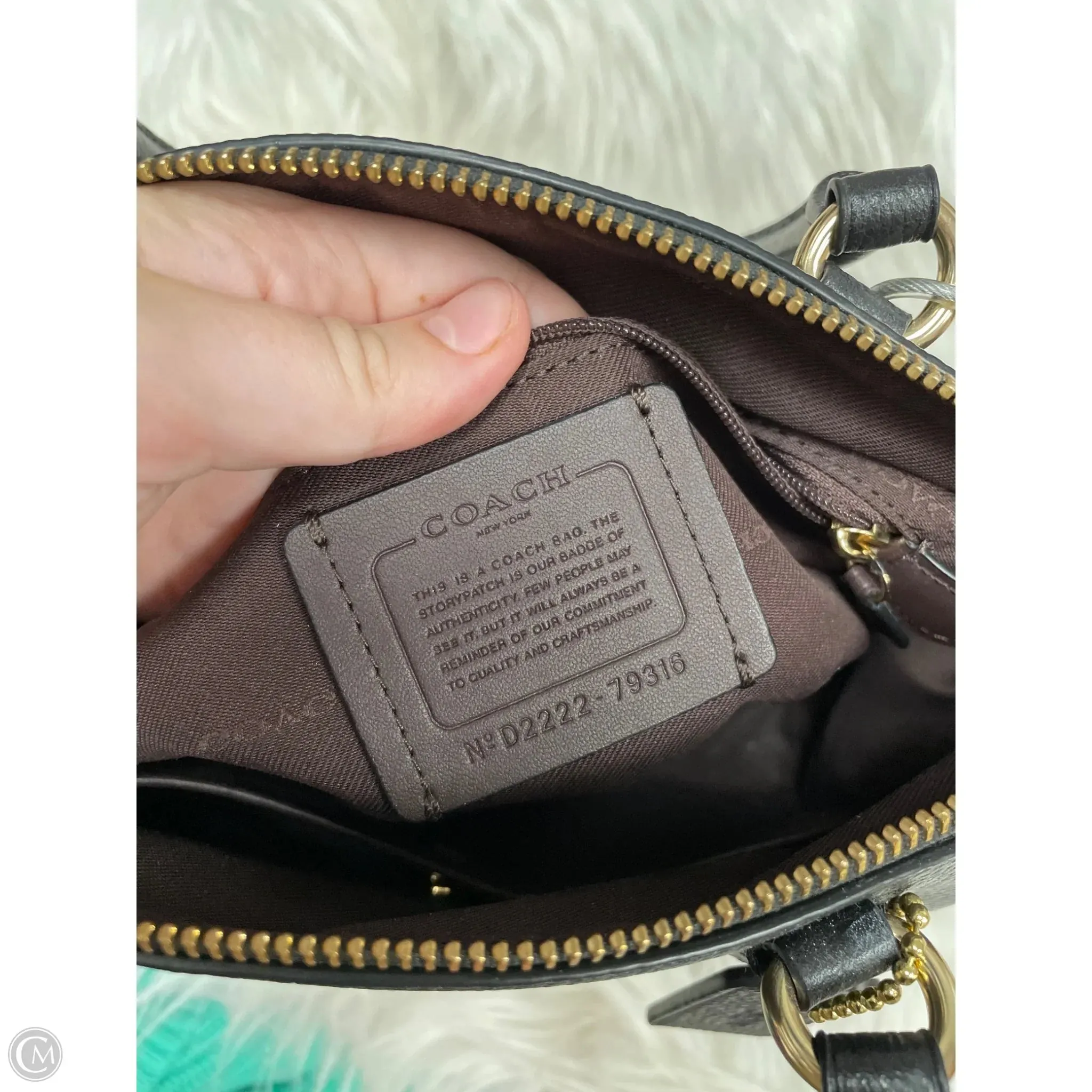 Handbag Designer By Coach, Size: Medium