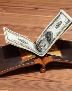 Handmade Genuine Leather Wallet on sale billfold Leather Wallet on sale Slim Bifold Wallet on sale Bag For Mens