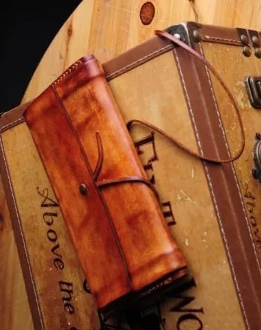 Handmade Leather Vintage Mens Long Wallet Cool Long Wallet for Men Cyber Monday wallet sale