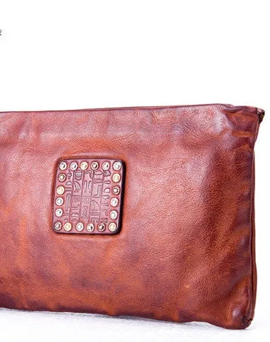 Handmade long wallet leather men phone zip clutch vintage wallet for men Cyber Monday wallet sale