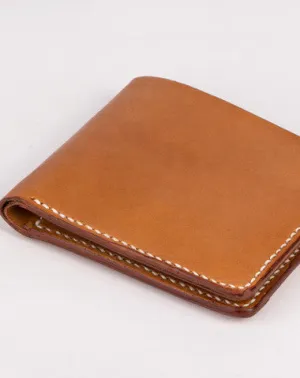 Handmade vintage coffee brown minimalist slim leather billfold Wallet on sale for men him