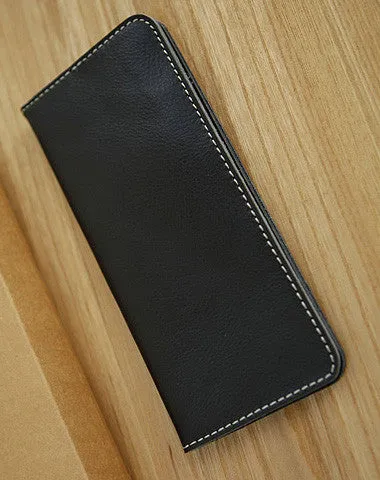 Handmade vintage leather clutch bag long wallet multi ID card holders slots for men Cyber Monday wallet sale