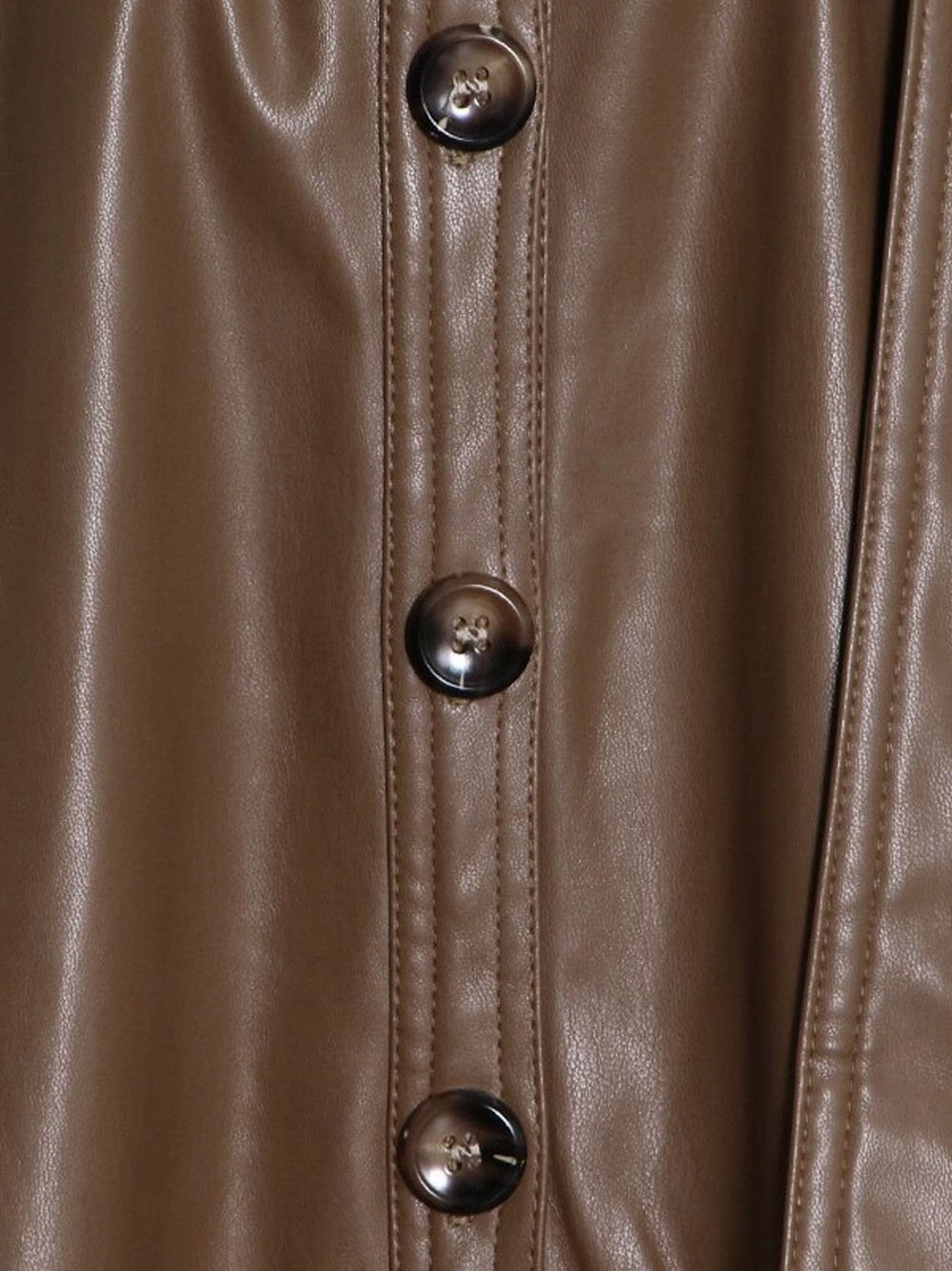 HERANE Leather Midi Dress