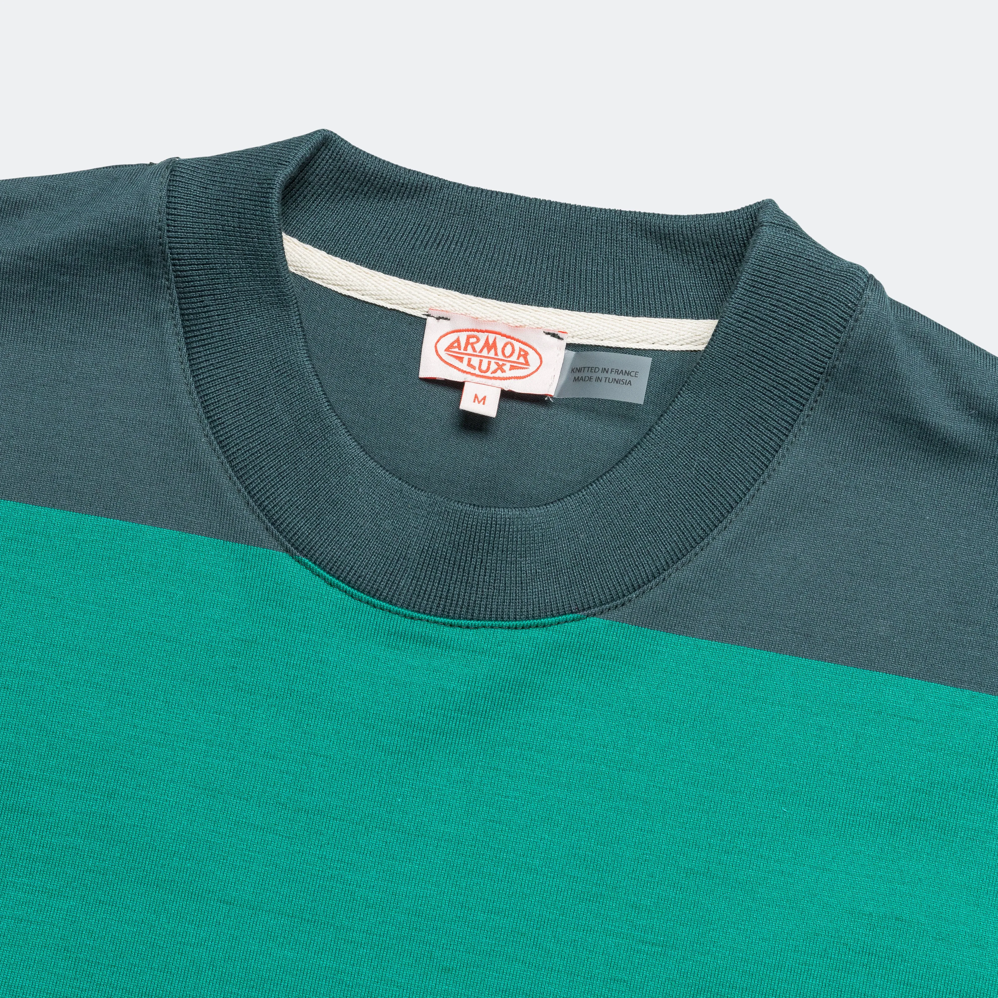 Heritage Pocket Stripe T-Shirt - Dark Storm/Aquagreen