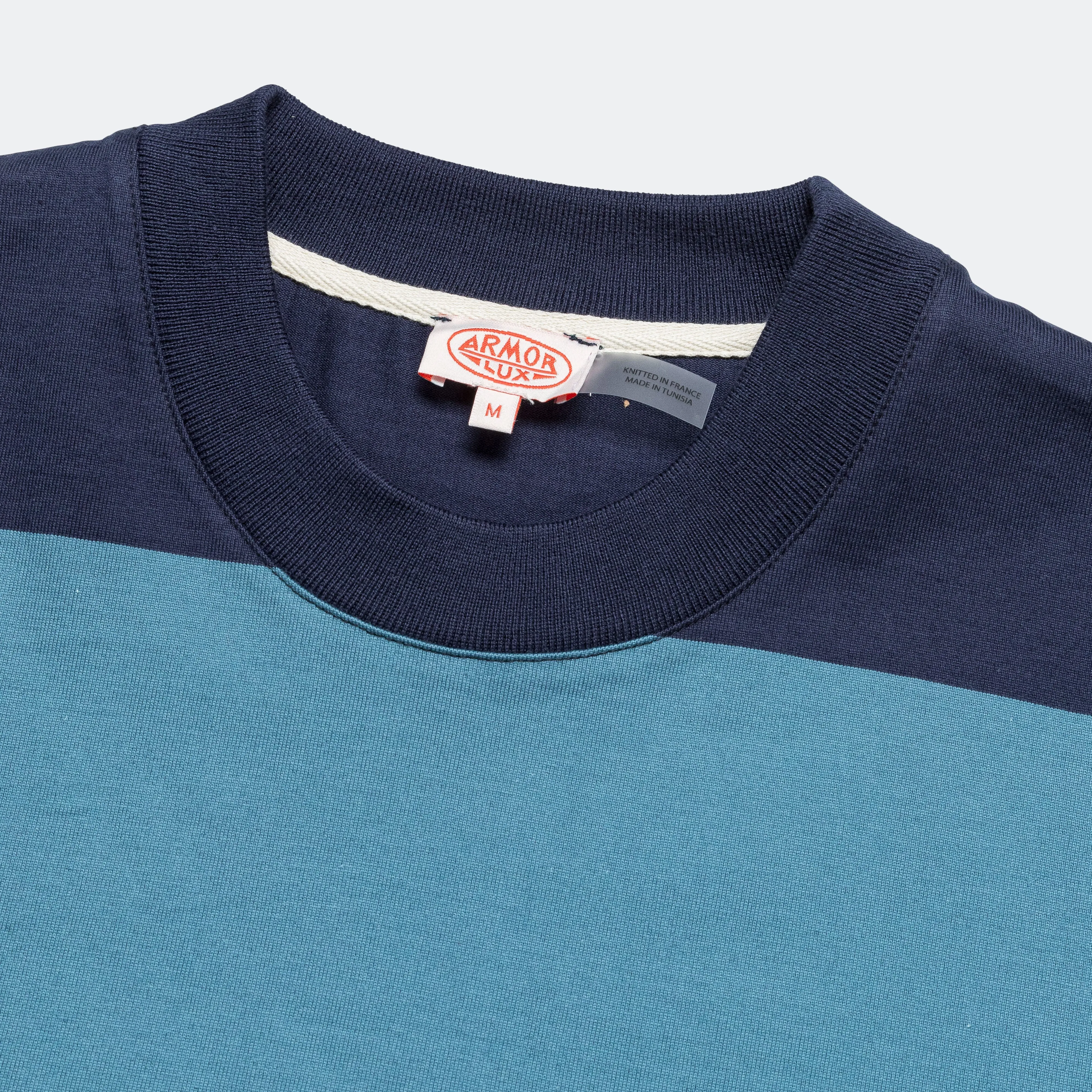 Heritage Pocket Stripe T-Shirt - Marine Deep/Winter Blue