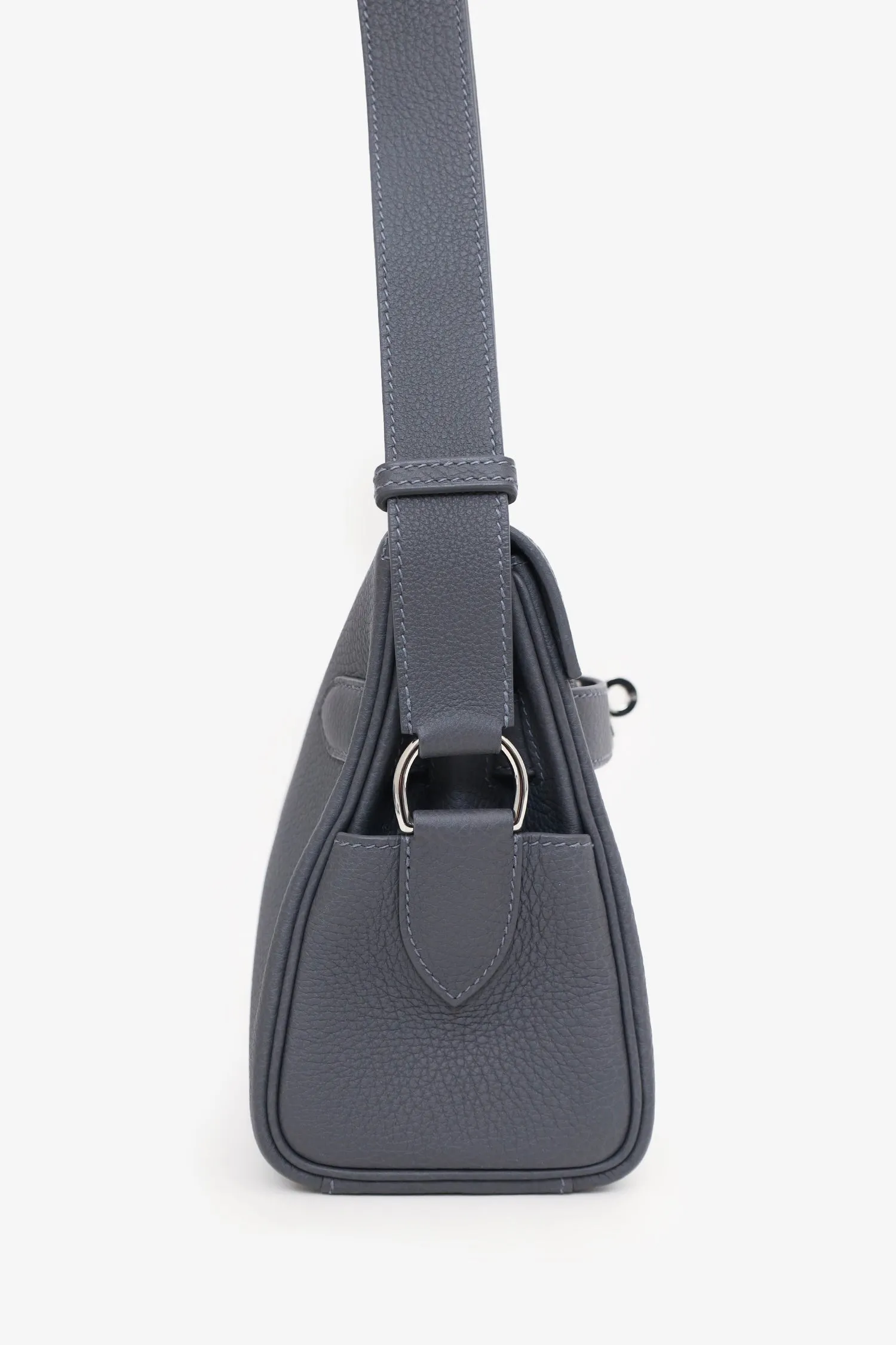 Hermes 2024 Grey Togo Leather Kelly Messenger Bag