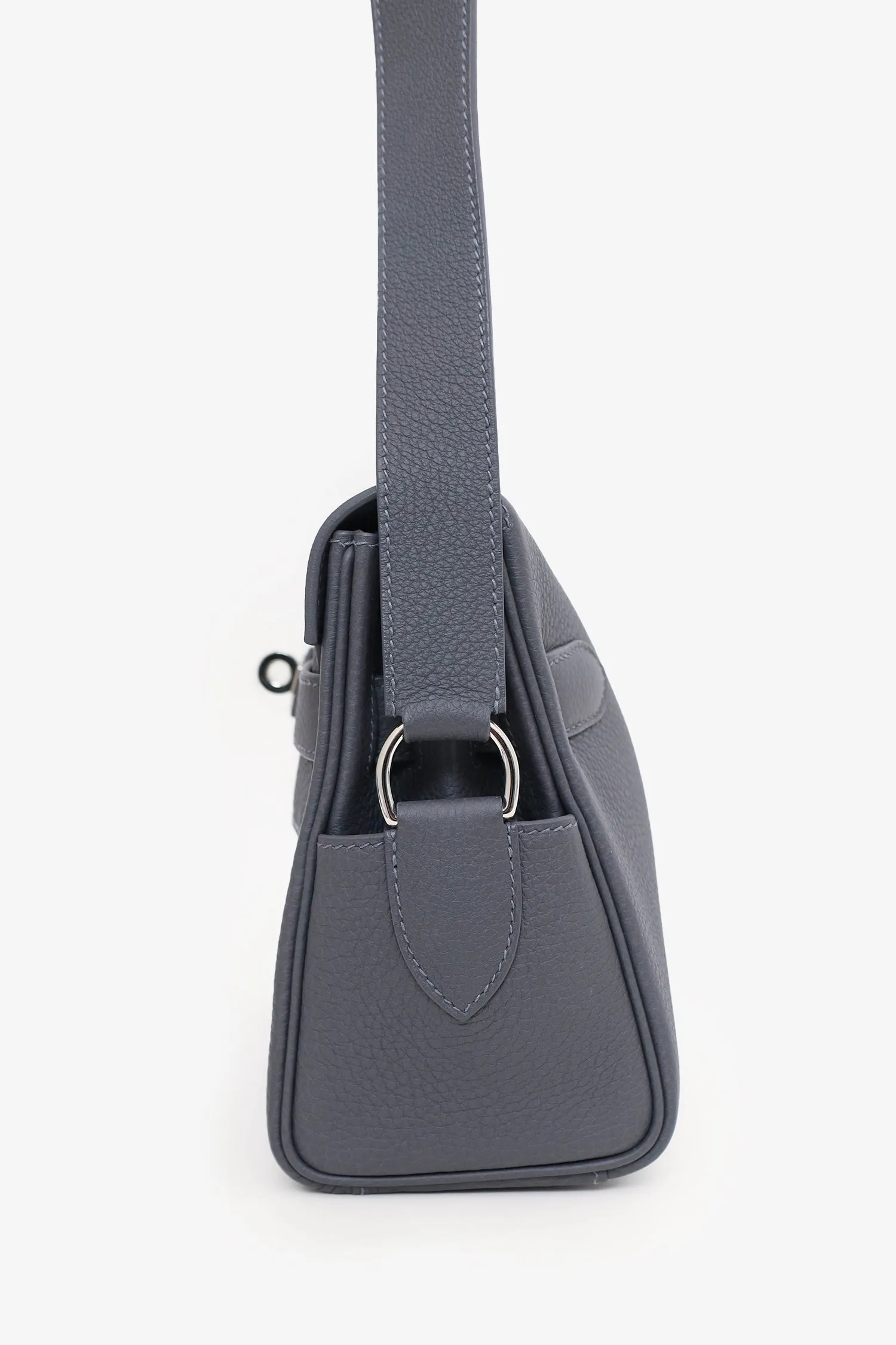 Hermes 2024 Grey Togo Leather Kelly Messenger Bag