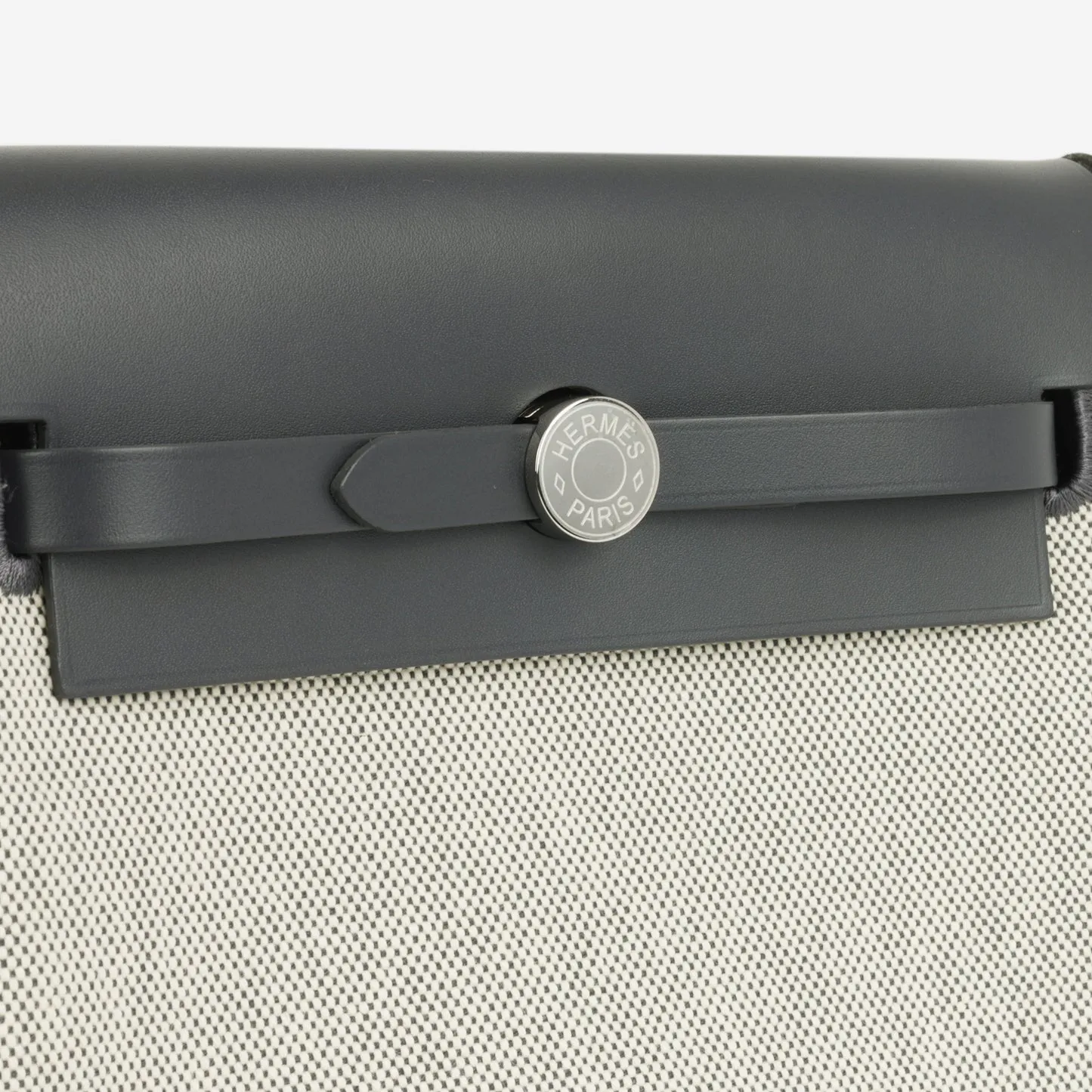 Hermes - Herbag 20 - Ecru/Ardoise Quadrille Toille PHW - 2024 - Brand New