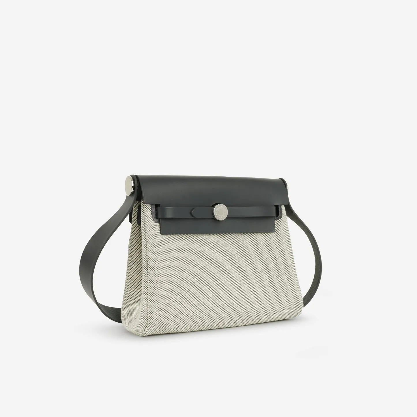 Hermes - Herbag 20 - Ecru/Ardoise Quadrille Toille PHW - 2024 - Brand New