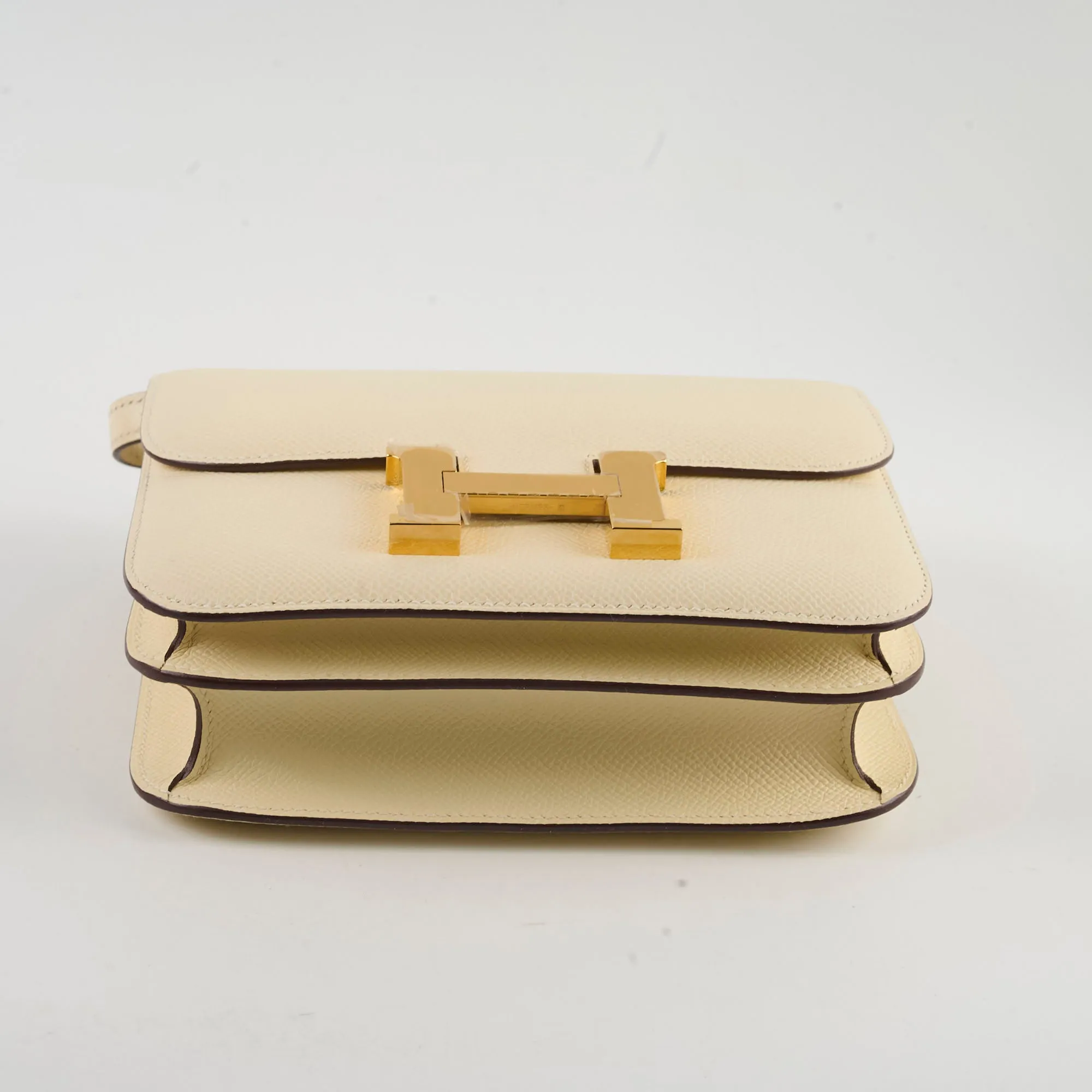 Hermes Mini Constance 18 Nata Epsom U Stamp 2022
