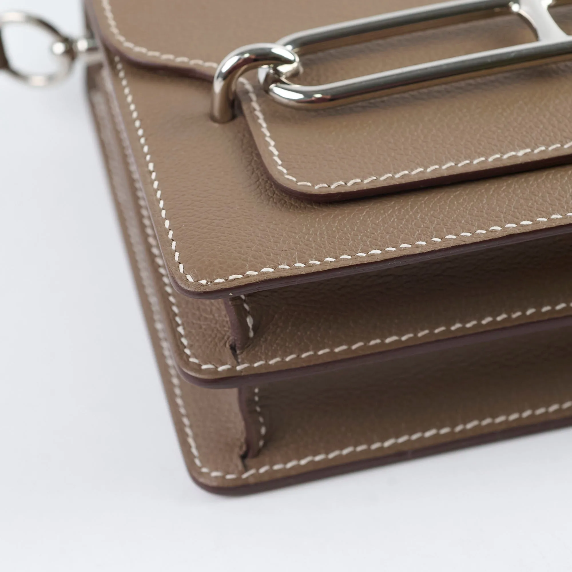 Hermes Roulis Mini Etoupe Evercolor