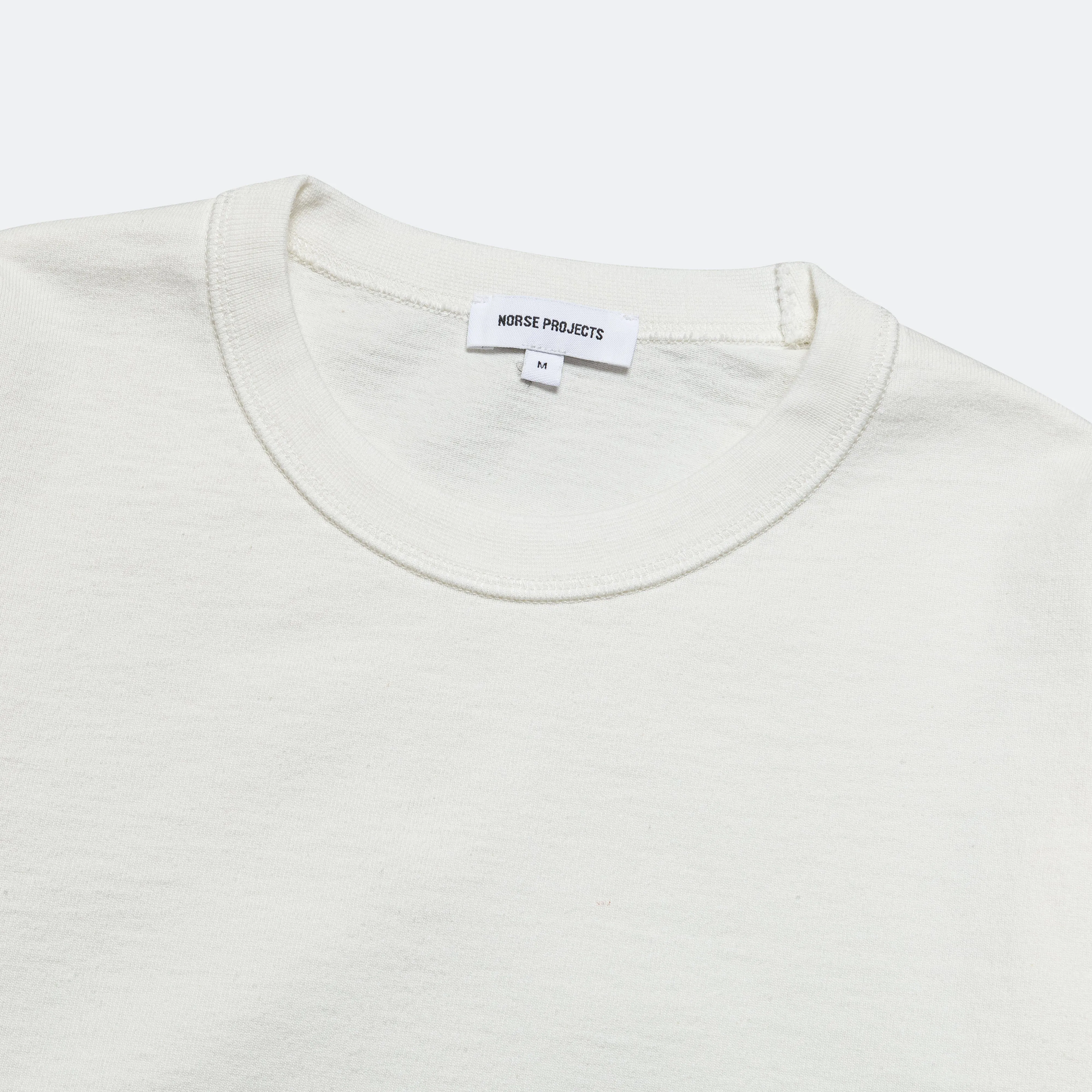 Holger Relaxed Organic Heavy Tab Series LS T-Shirt - White