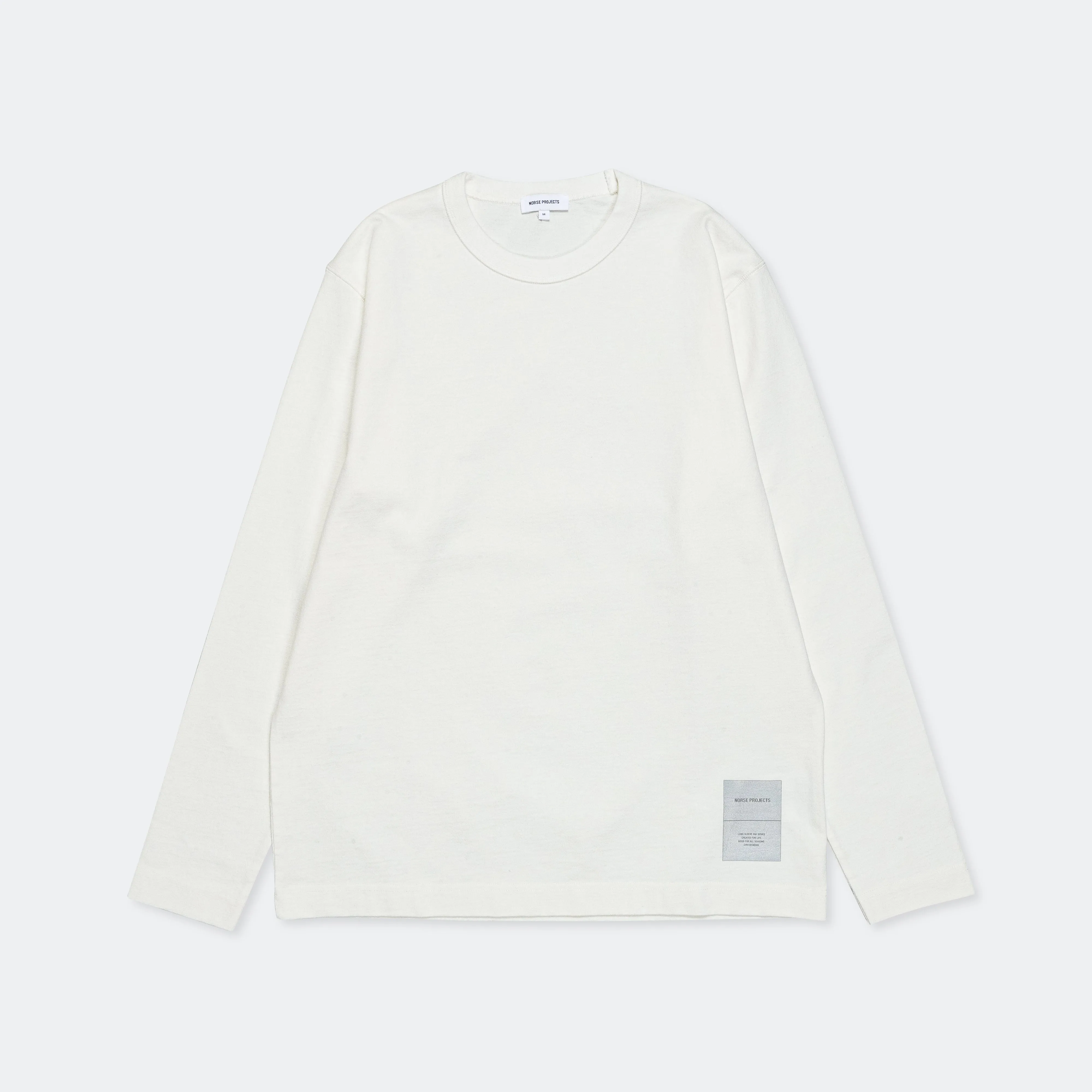 Holger Relaxed Organic Heavy Tab Series LS T-Shirt - White
