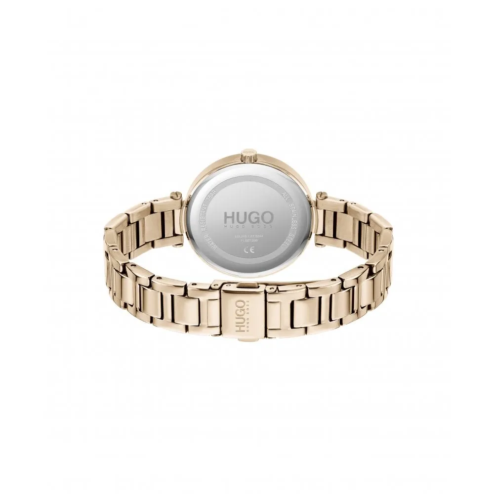 Hugo Carnation Gold Ladies Watch 1540087