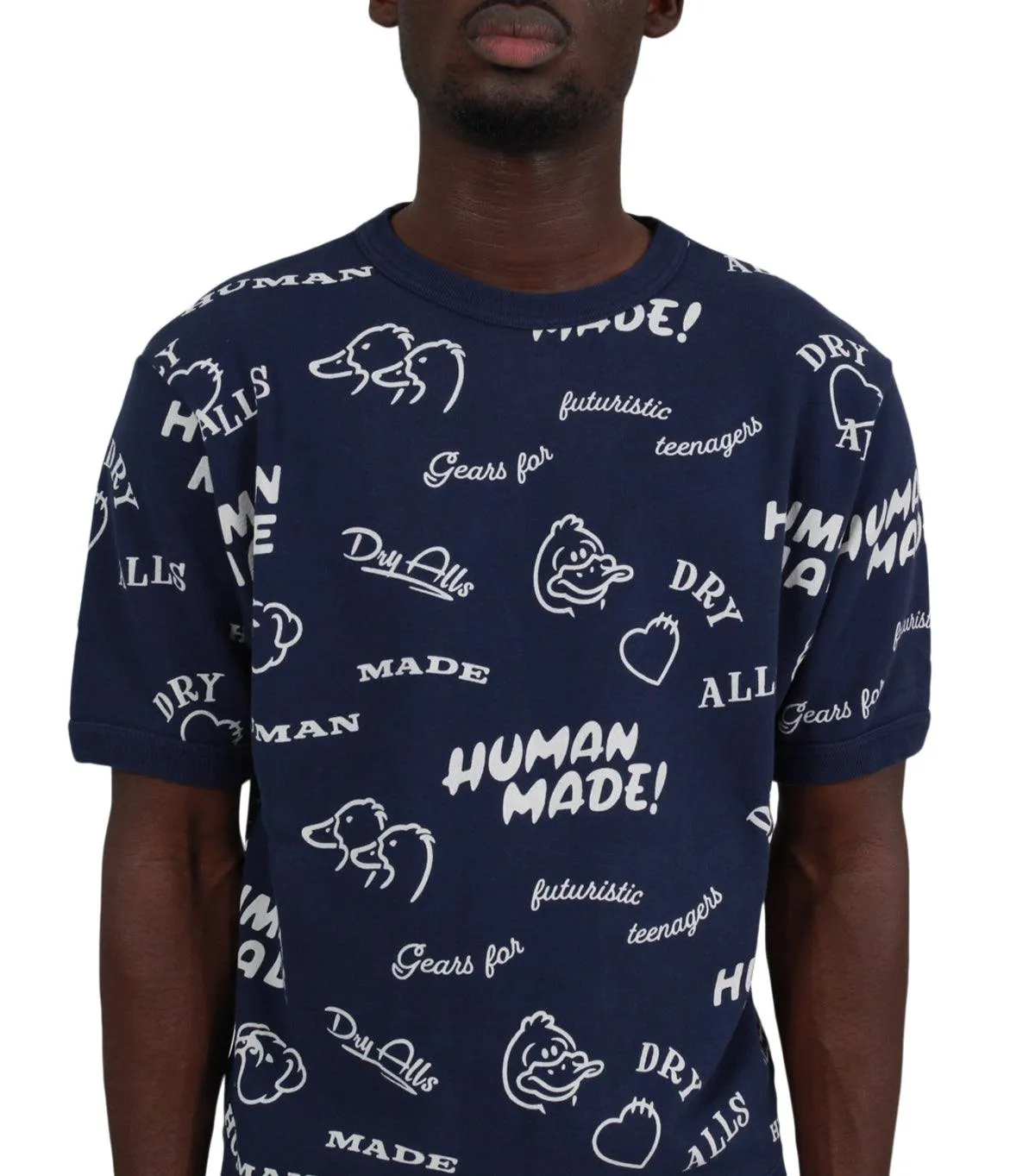 Human Made Printed S/S Sweatshirt Navy