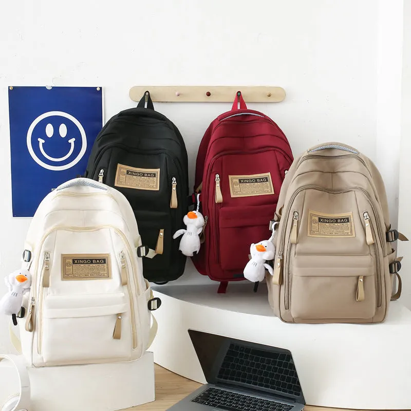 ins style large capacity backpack student schoolbag 