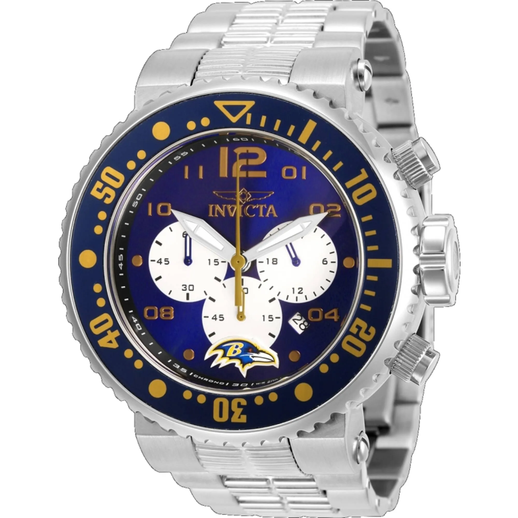 Invicta Men's Watch - NFL Baltimore Ravens Chronograph Purple and White Dial | 30257 