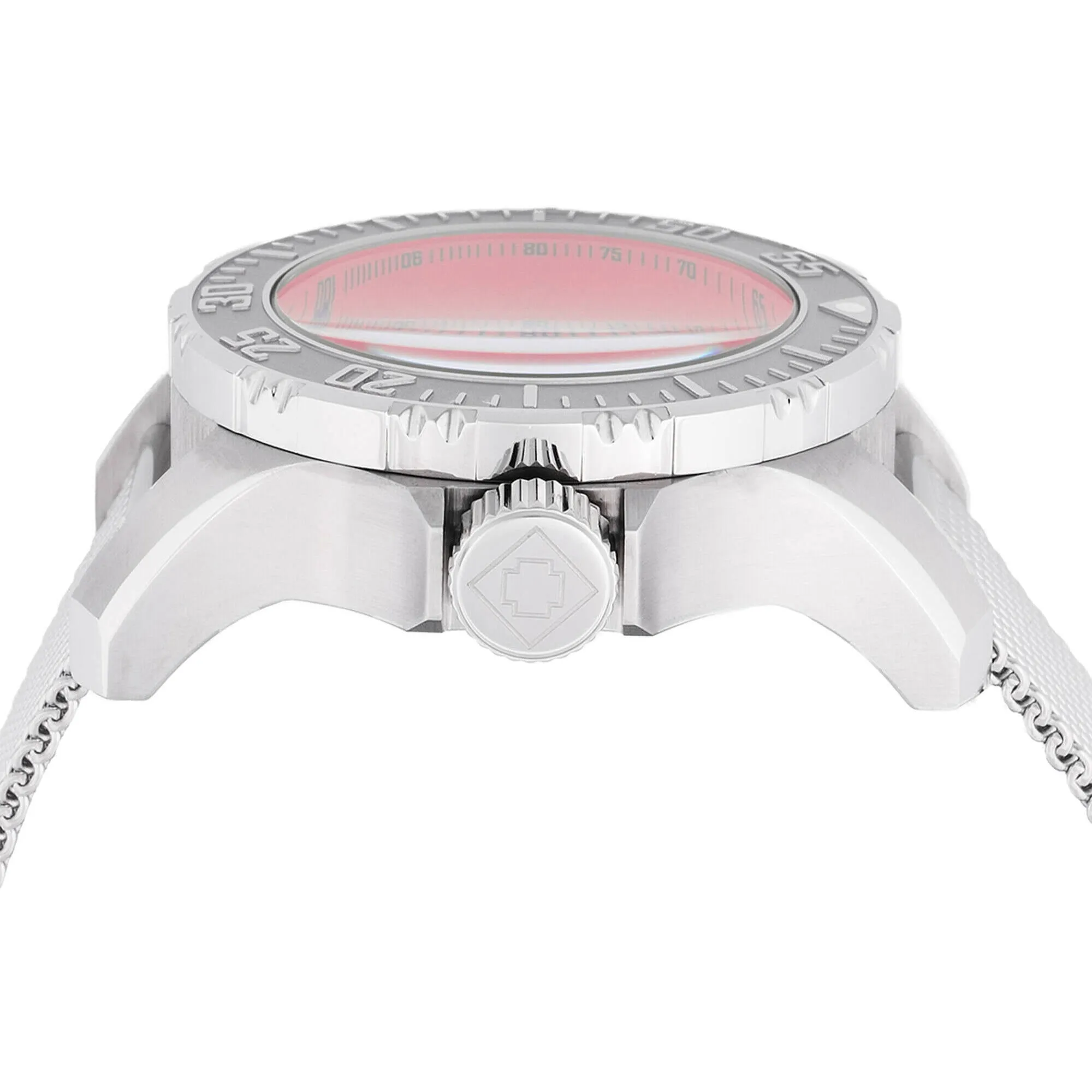 Invicta Men's Watch - Vintage Quartz Chronograph Red Dial Mesh Bracelet | 48013