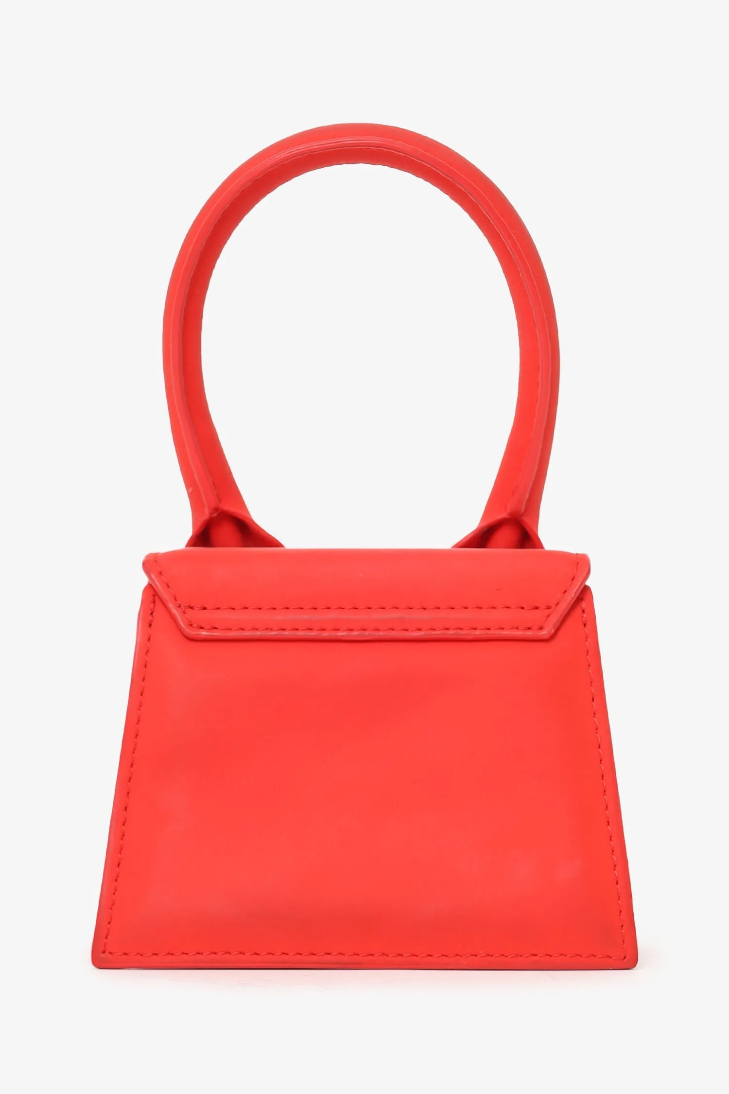 Jacquemus red Leather Le Chiquito Mini Top Handle with Strap