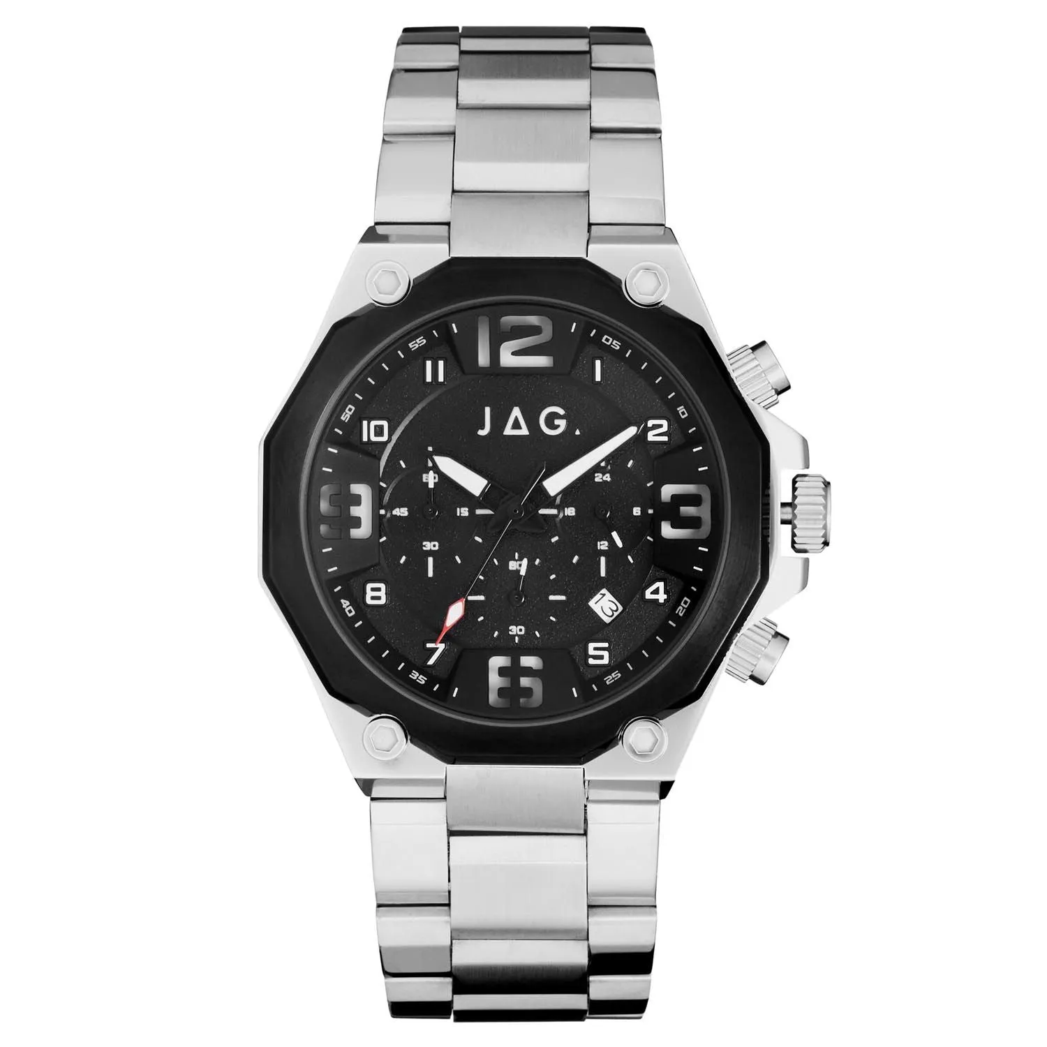Jag Baxter Black Dial 46mm Watch J2643A 