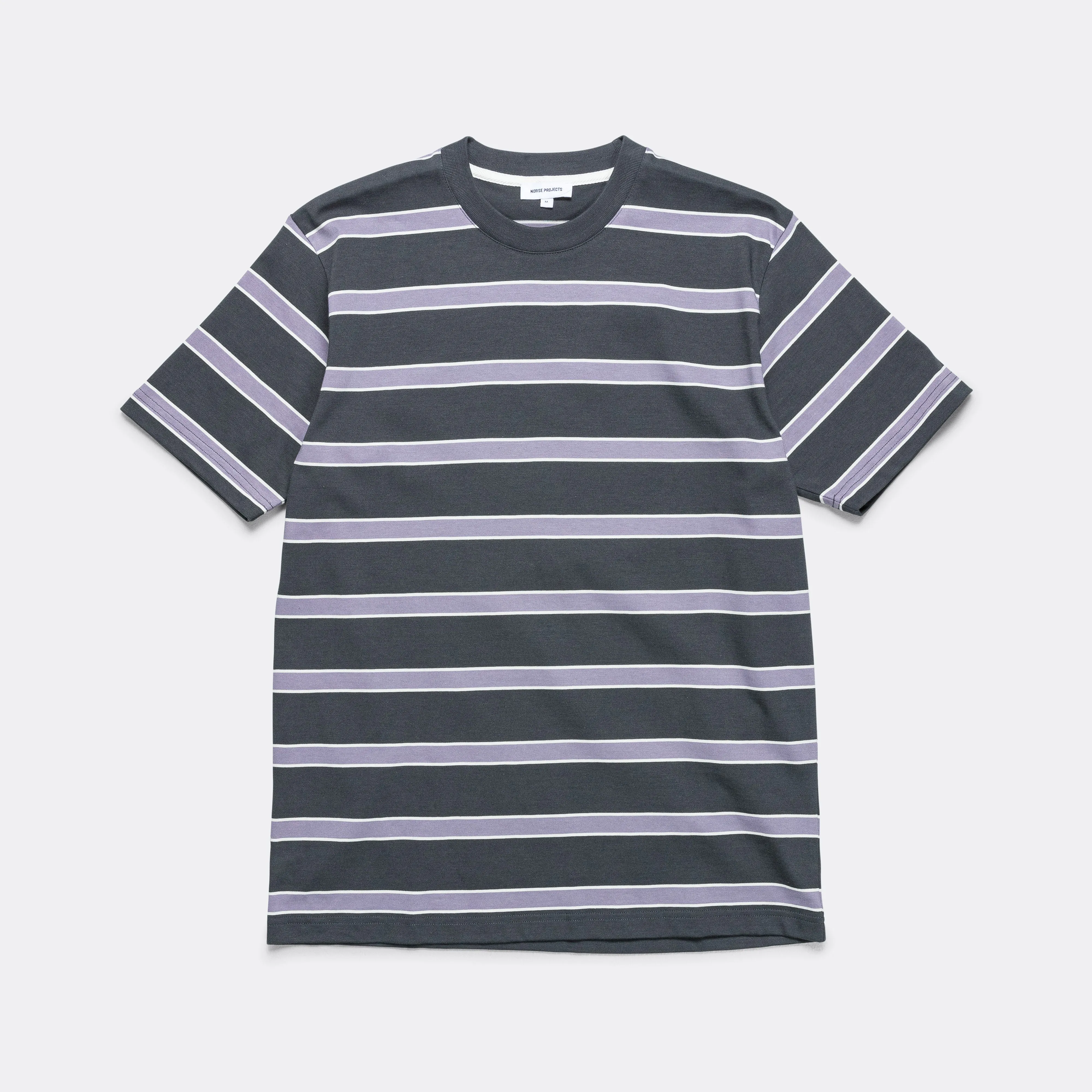 Johannes Multicolour Stripe T-Shirt - Battleship Grey