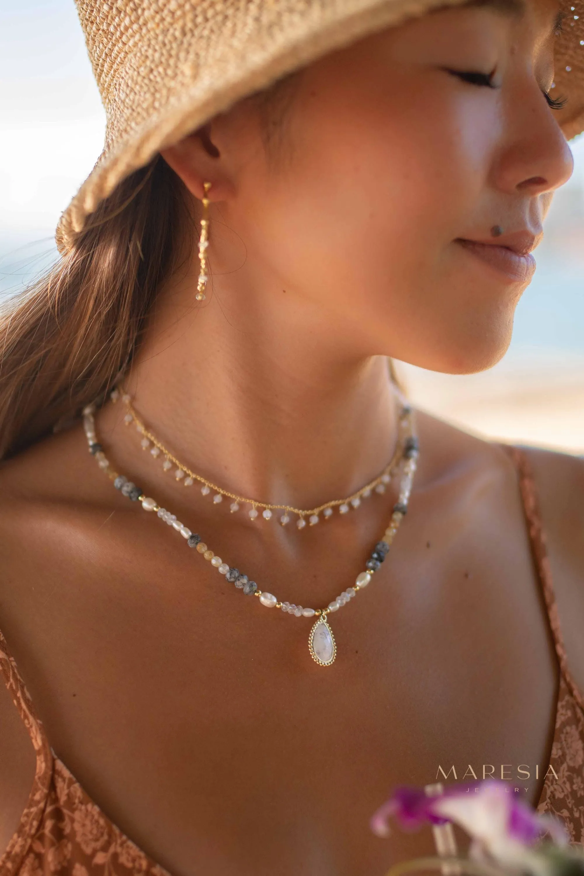 Juliene Necklace ~ Gold Plated or Sterling Silver ~ MN162