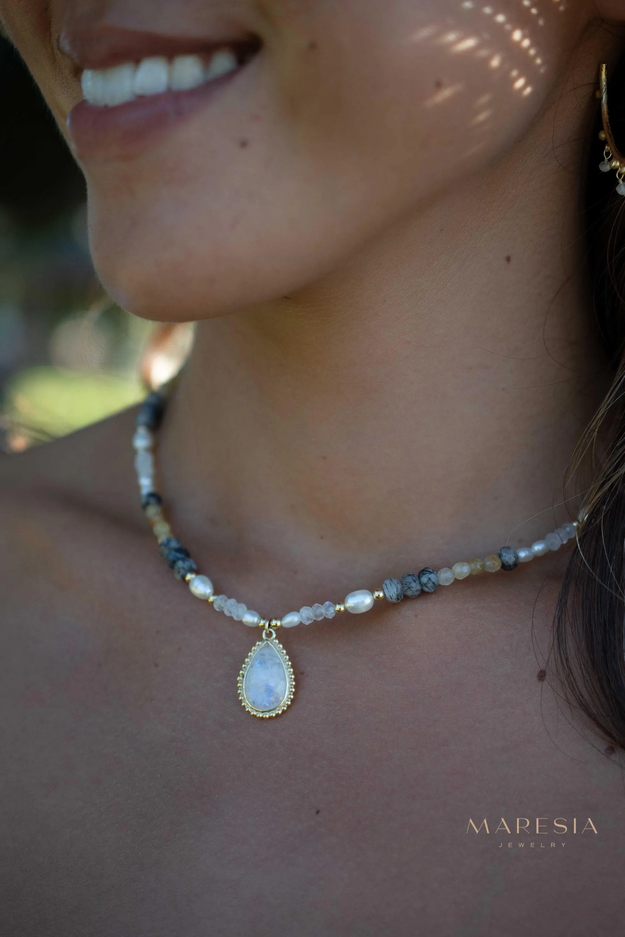 Juliene Necklace ~ Gold Plated or Sterling Silver ~ MN162