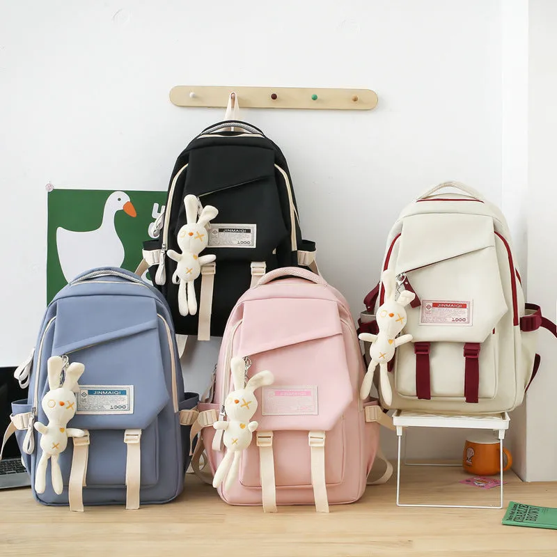 Junior high school girls' five piece backpack 