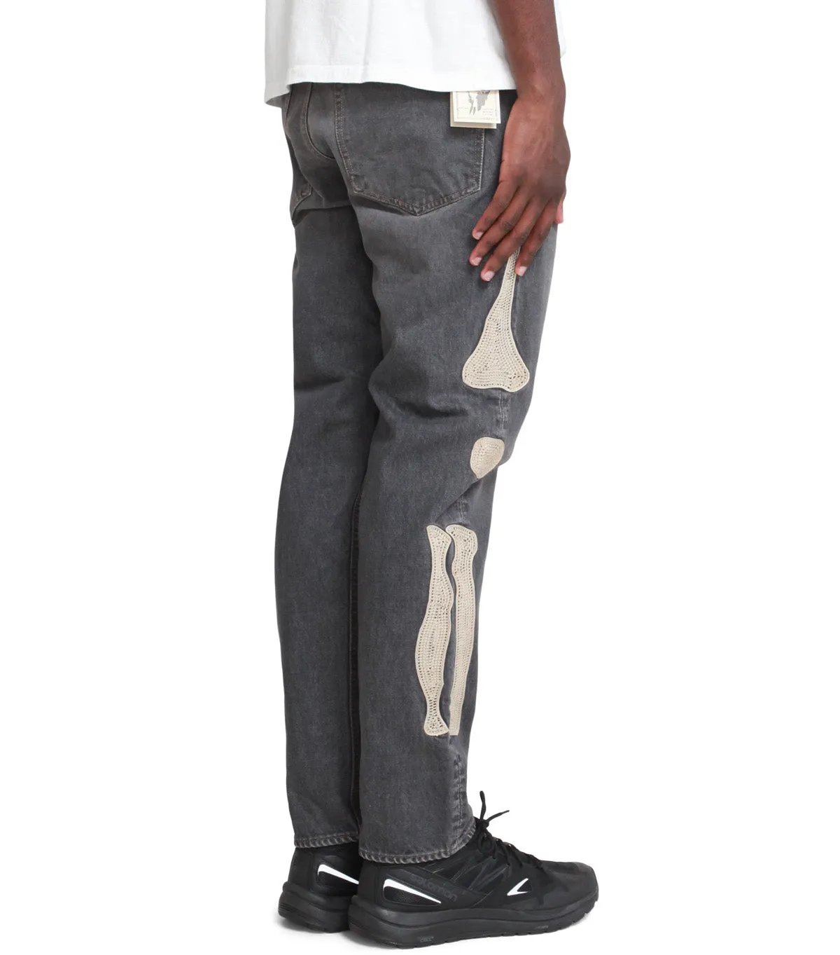 Kapital 14oz Black Denim Mexican Tuxedo 5P Okagilly Black