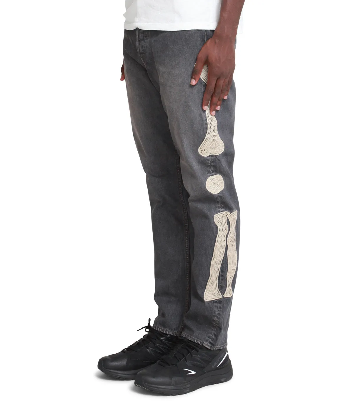 Kapital 14oz Black Denim Mexican Tuxedo 5P Okagilly Black