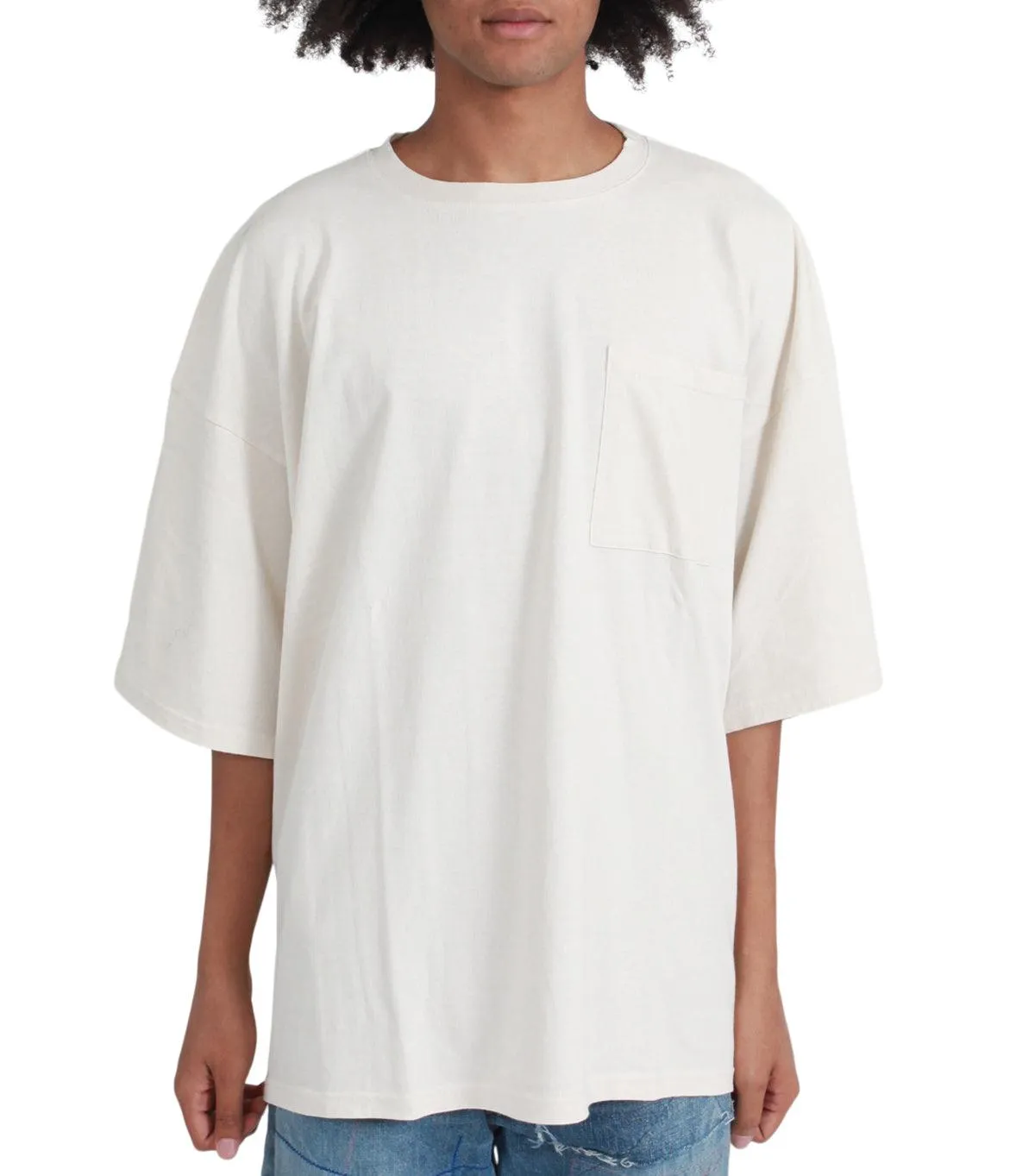 Kapital Jersey 2Tones Big Pocket T (Bone) Trico