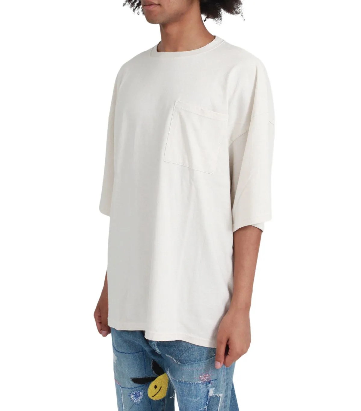 Kapital Jersey 2Tones Big Pocket T (Bone) Trico
