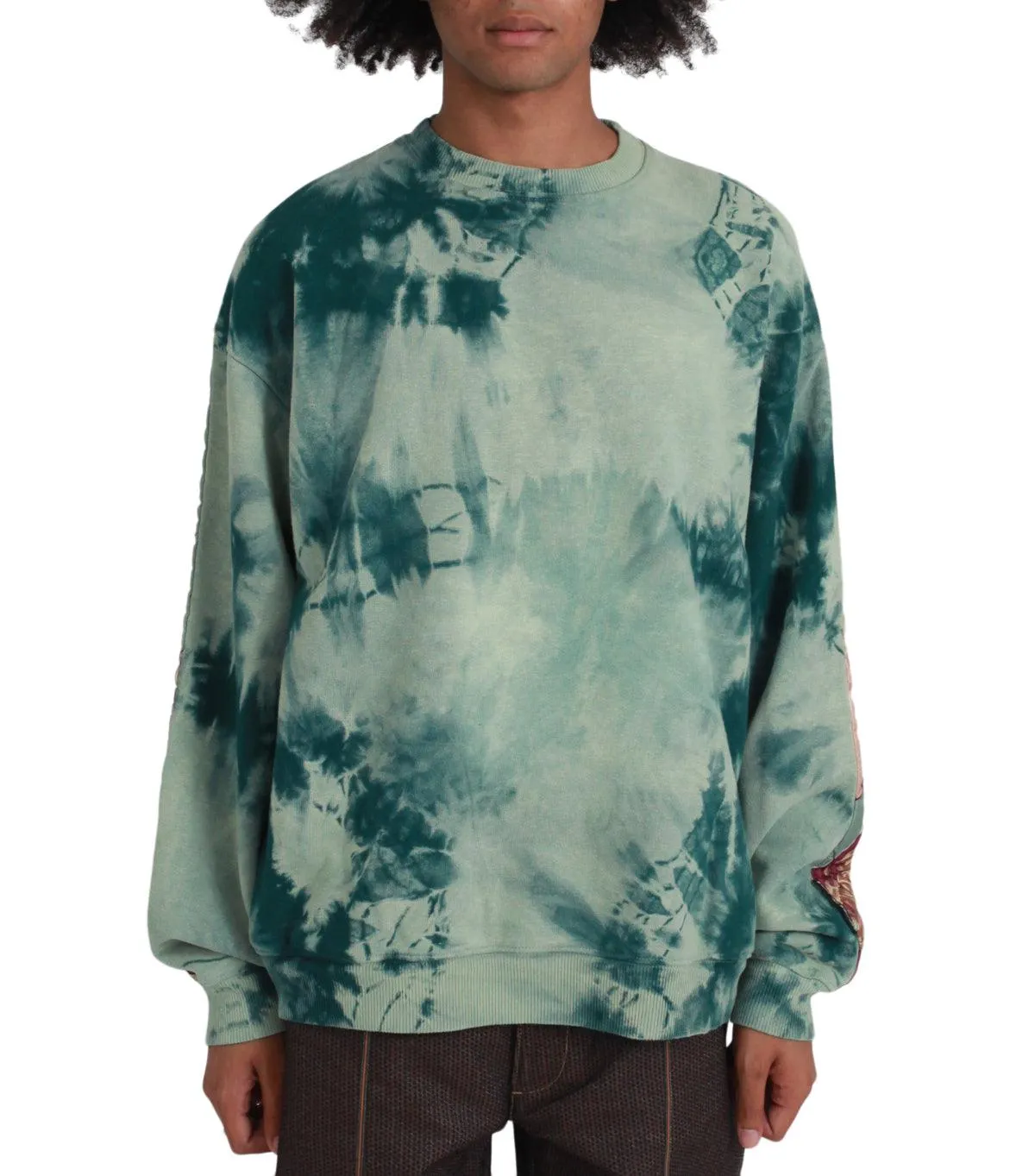 Kapital Knit Bivouac Big Sweater Ecru Green