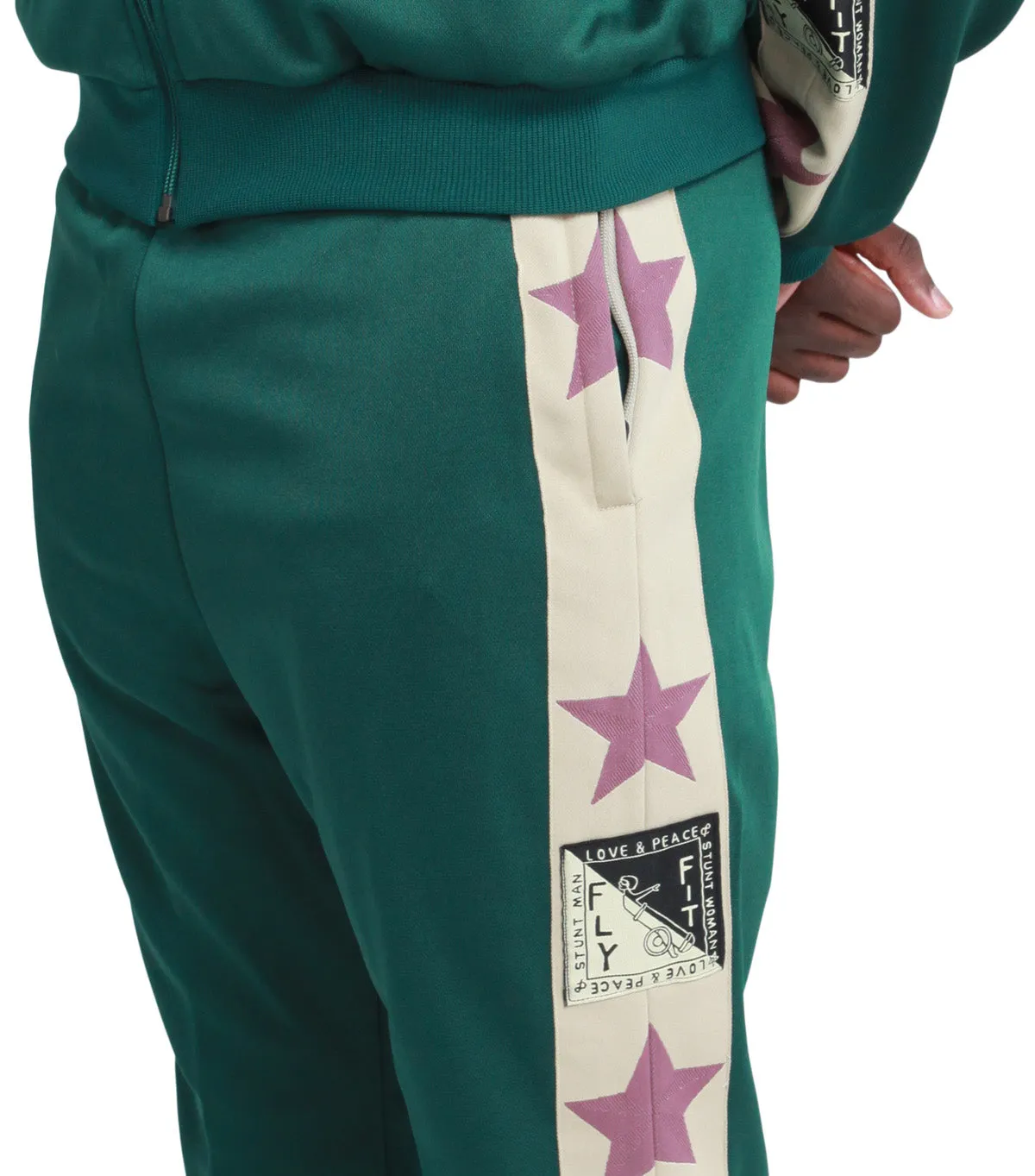 Kapital Smooth Jersey Stant Man & Woman Track Pants Green