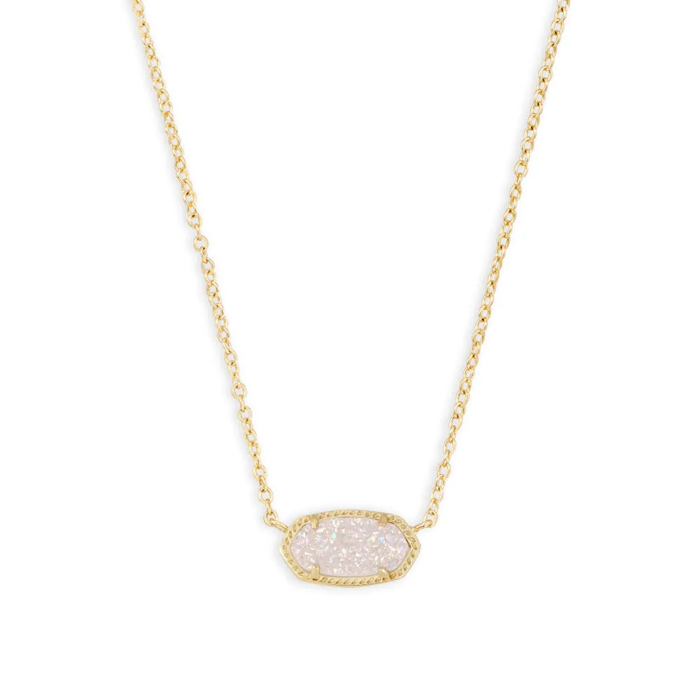 Kendra Scott Elisa Pendant Necklace in Iridescent Drusy 
