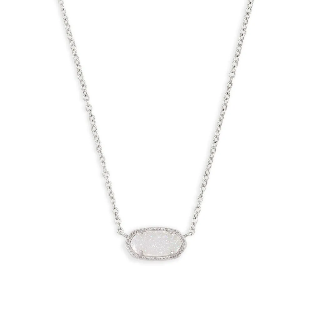 Kendra Scott Elisa Pendant Necklace in Iridescent Drusy