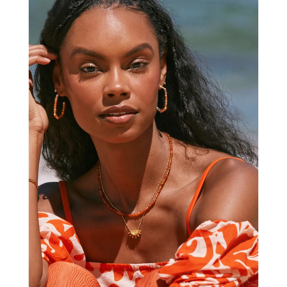 Kendra Scott Gold Samantha Sun Short Pendant Necklace