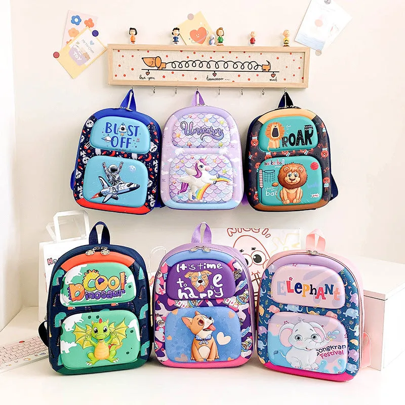 Kindergarten baby lion backpack 