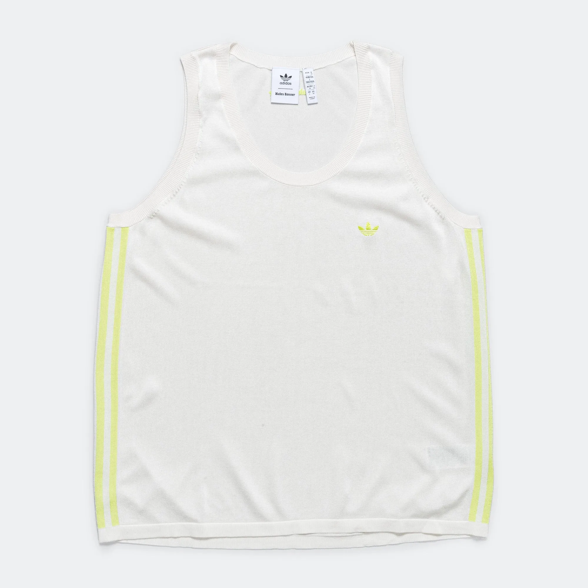 Knit Vest x Wales Bonner - Core White/Frozen Yellow
