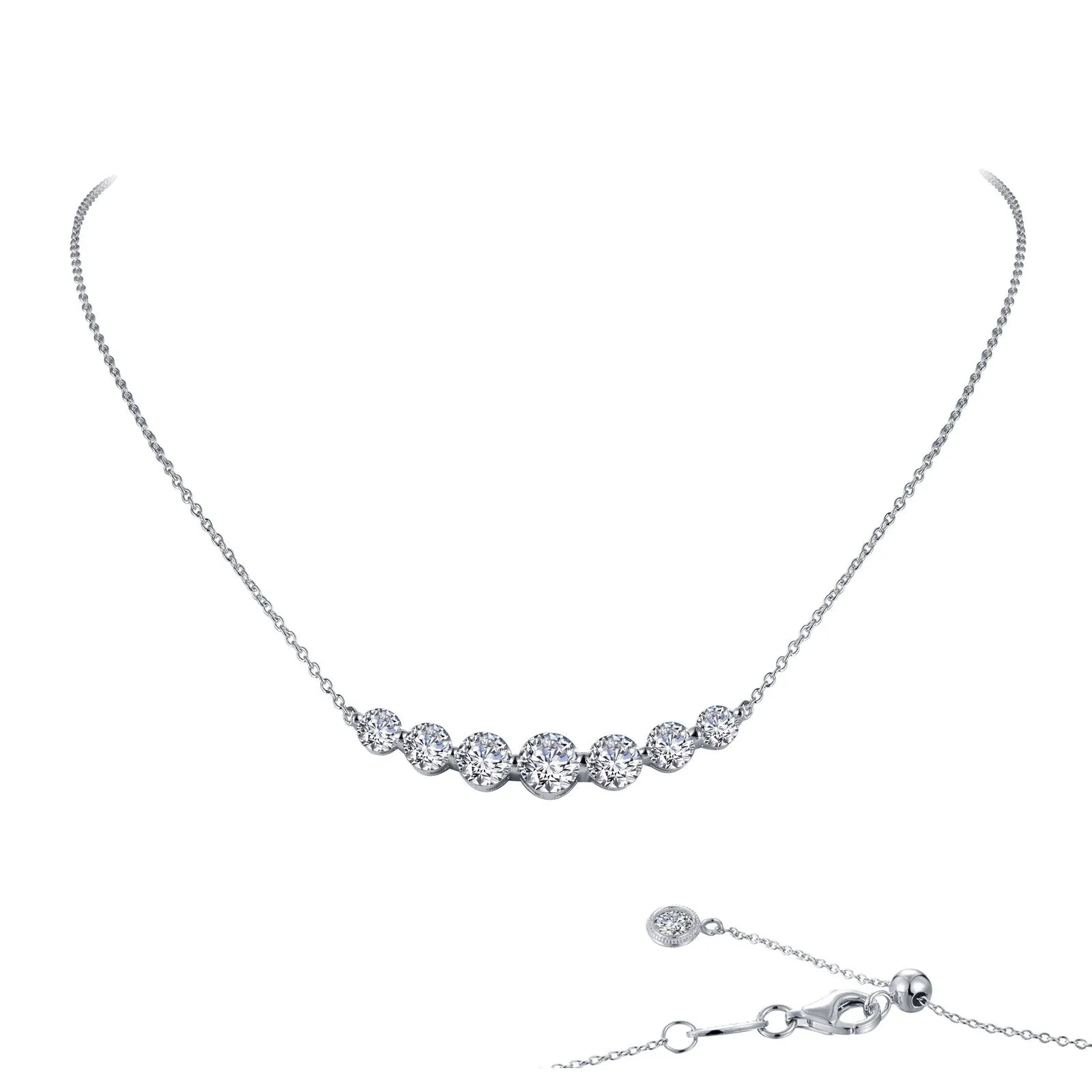 Lafonn 7 Symbols Of Joy Round Diamond Necklace N0094CLP18 