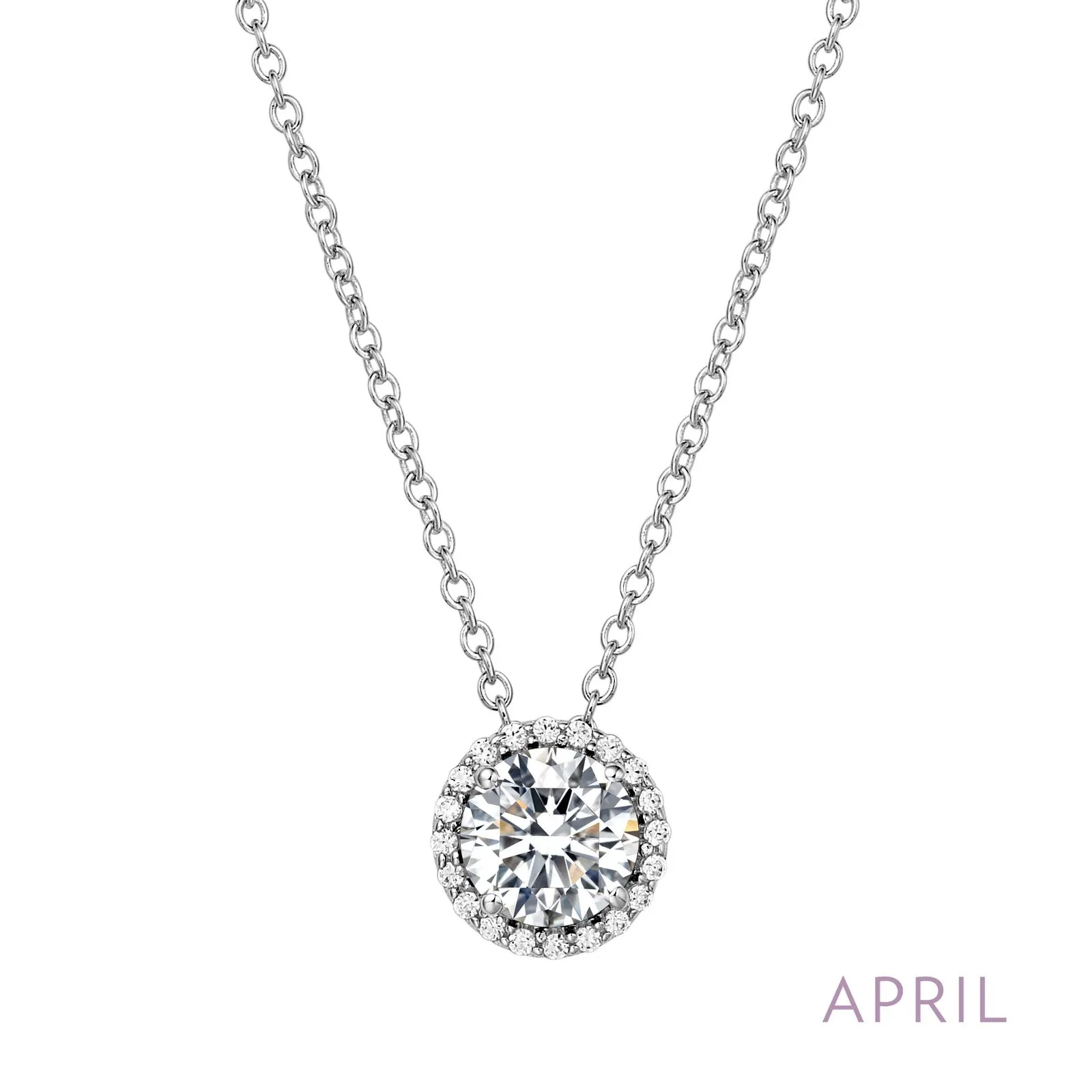 Lafonn Birthstone April Diamond Necklace BN001DAP18 
