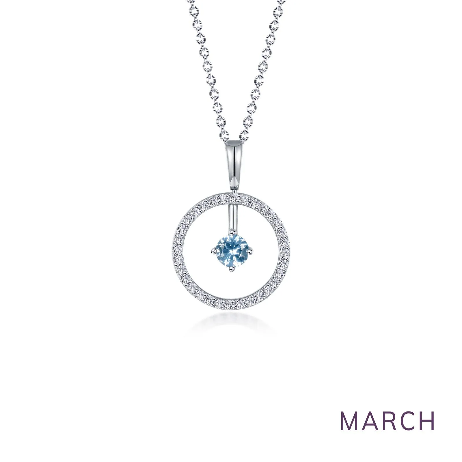 Lafonn Birthstone March Necklace BP008AQP20 