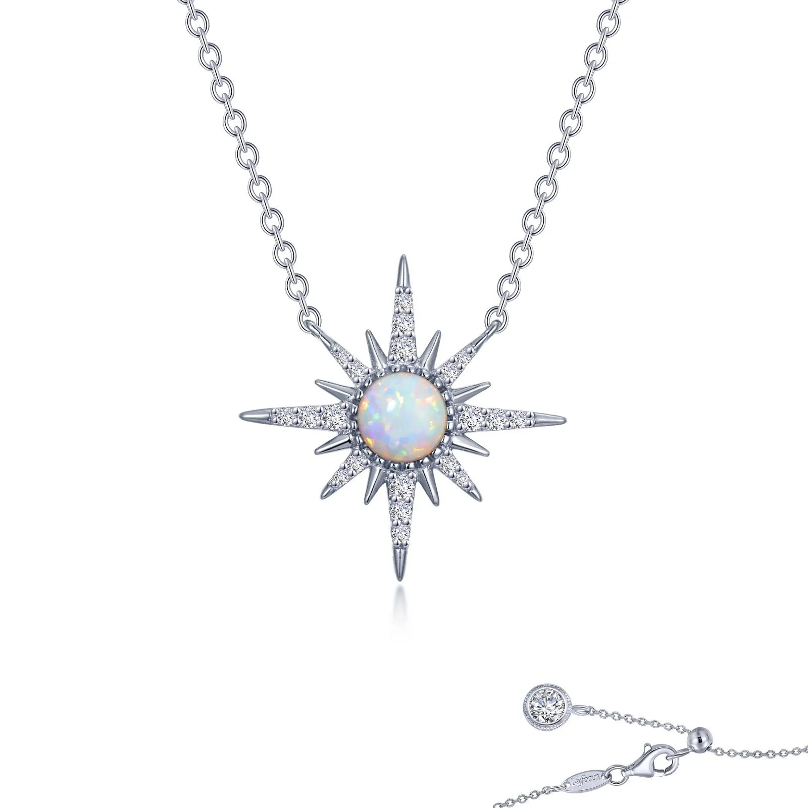 Lafonn Classic Opal Necklace N0248OPP20 