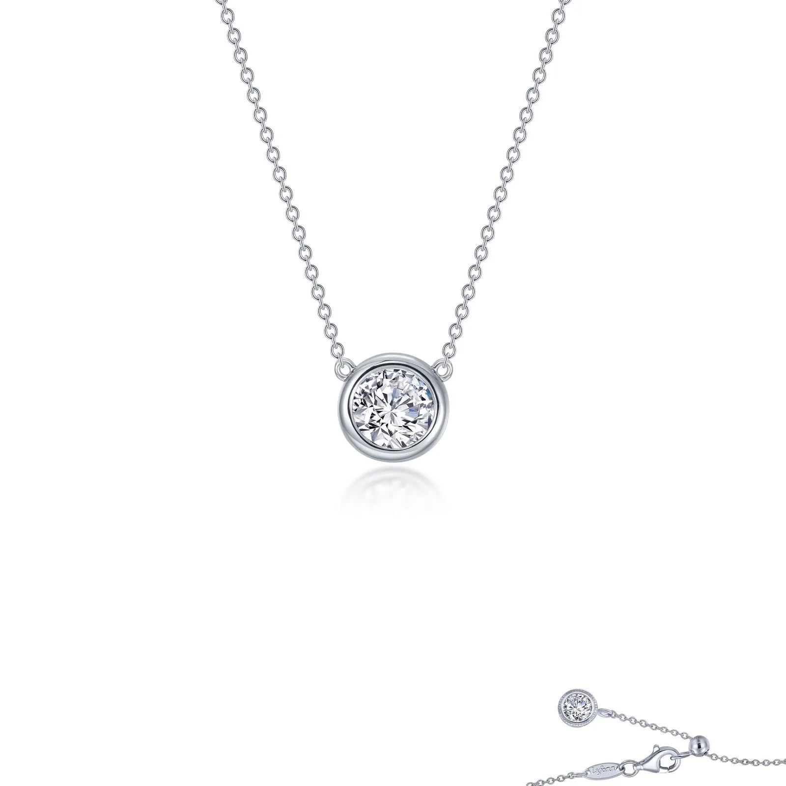 Lafonn Classic Round Diamond Necklace N0290CLP16 