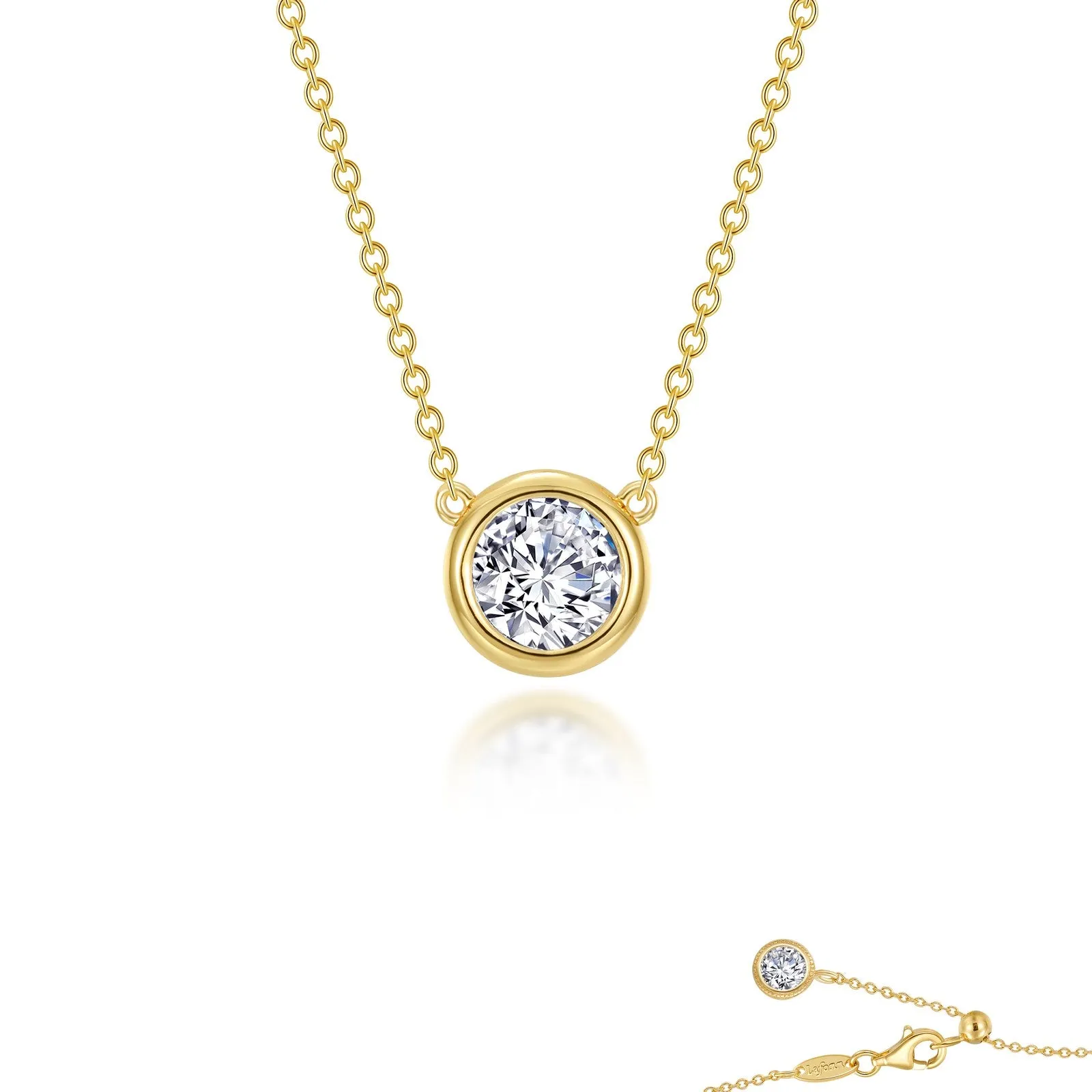 Lafonn Classic Round Diamond Necklace N0294CLG16 